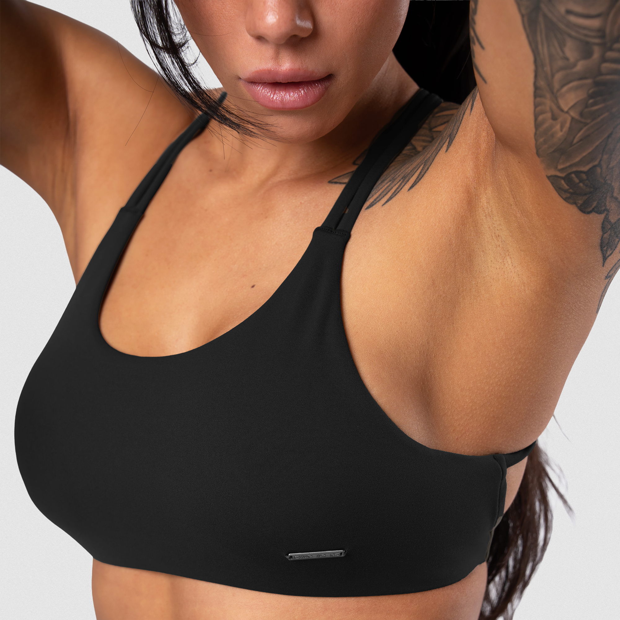 Axis Open Back Bra - Black
