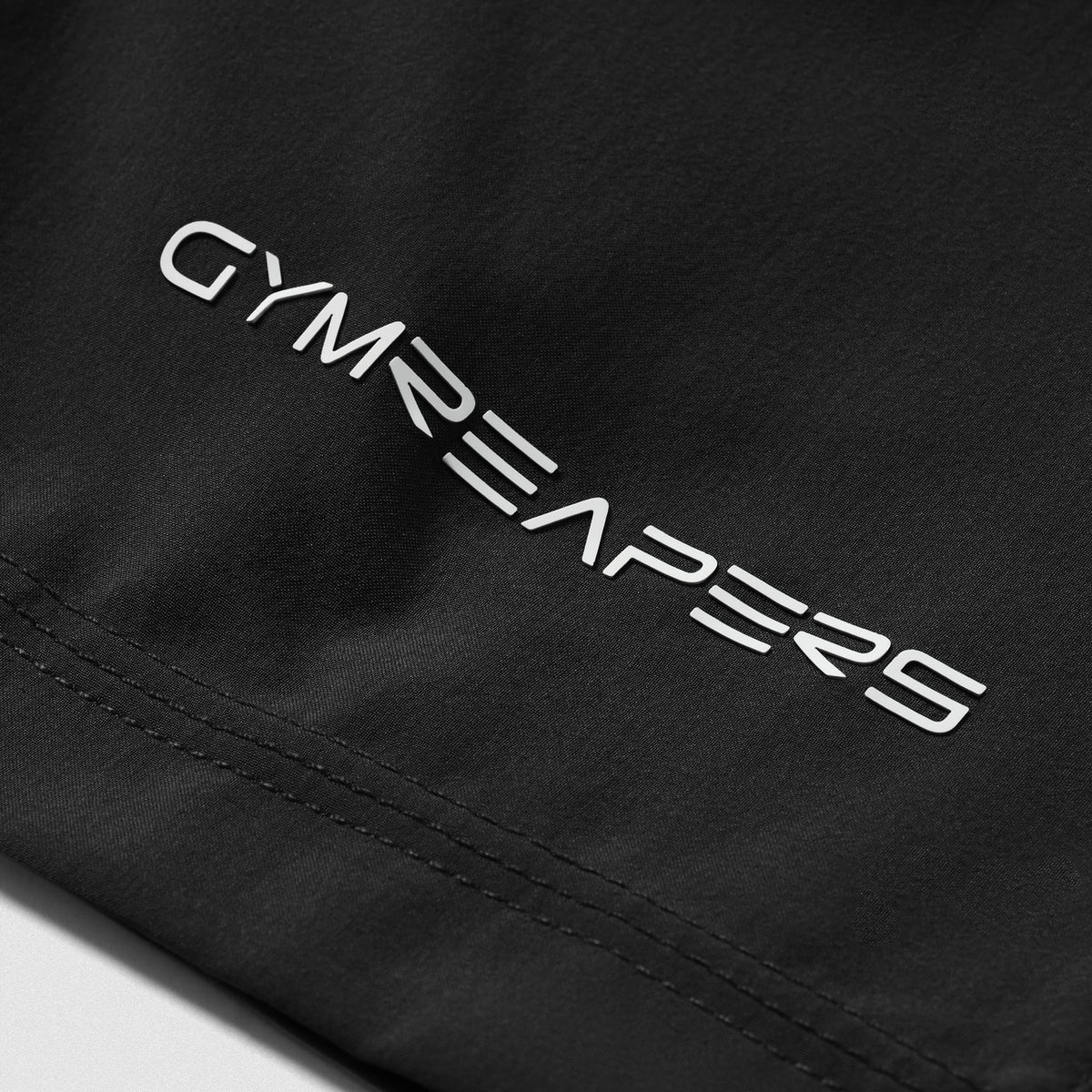 Axis Sport Shorts - Black Gymreapers logo detail