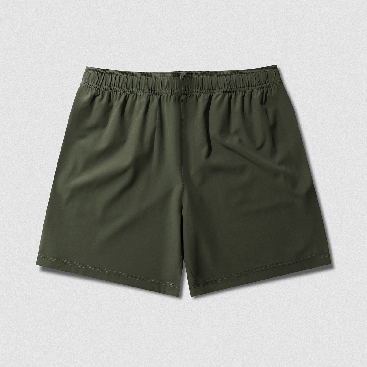 Back view of Men's Conquer 7 Inch Shorts - OD Green