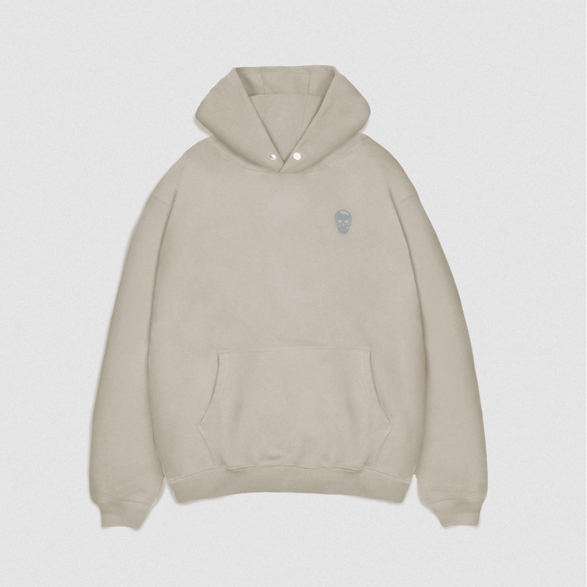Bone Heavyweight Hoodie lay flat shot