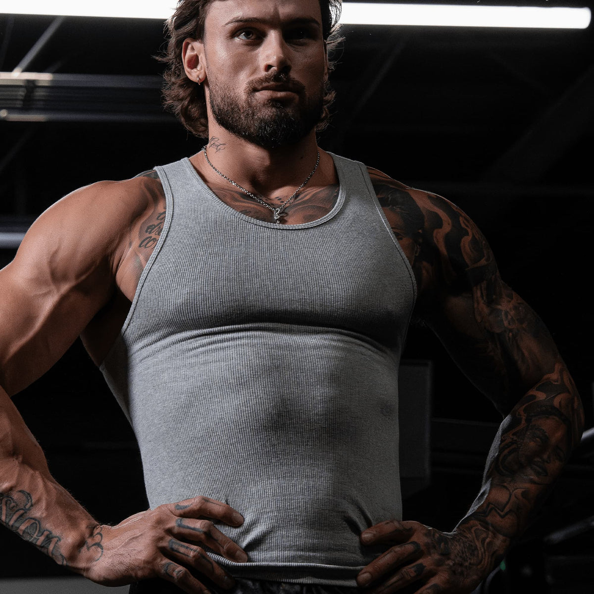 Men's Ribbed Tank 3-Pack in Gray – Lifestyle, Torso