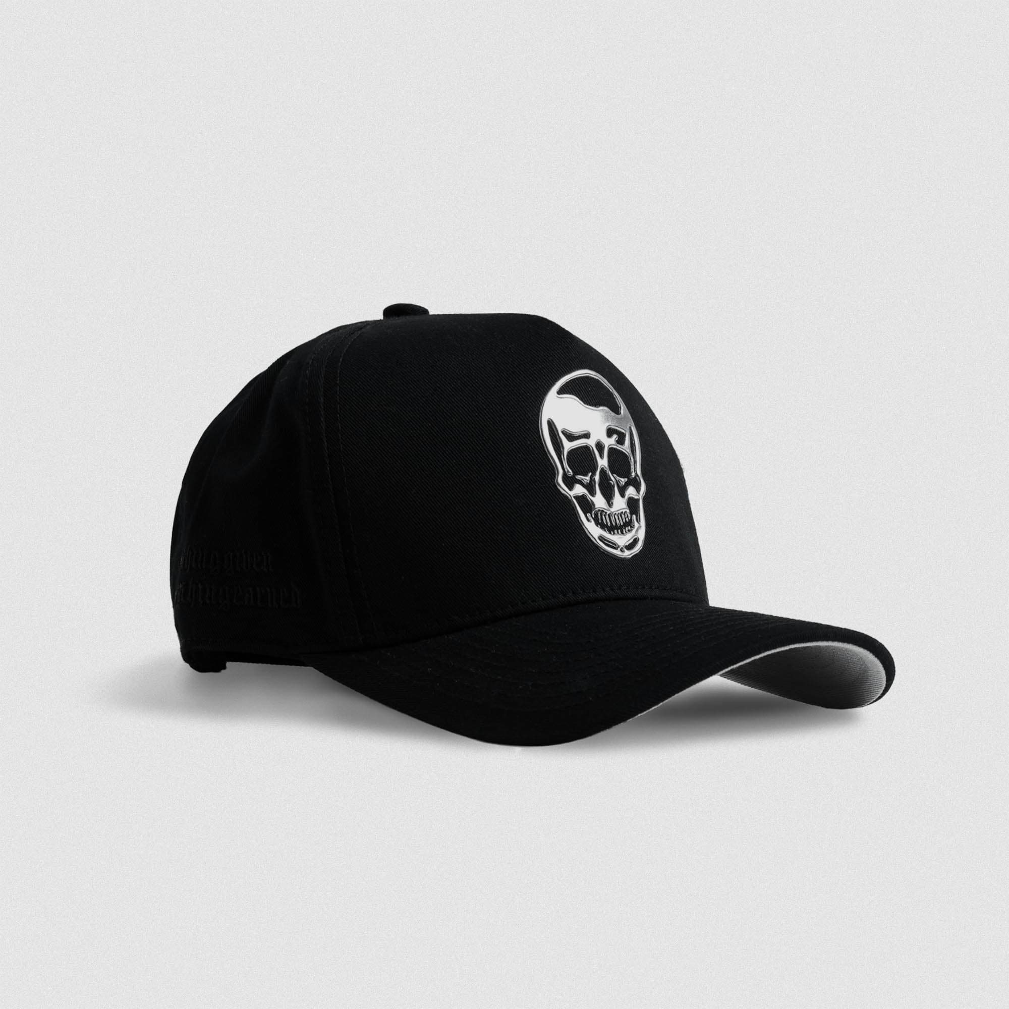 5-Panel Chrome Skull Hat main image