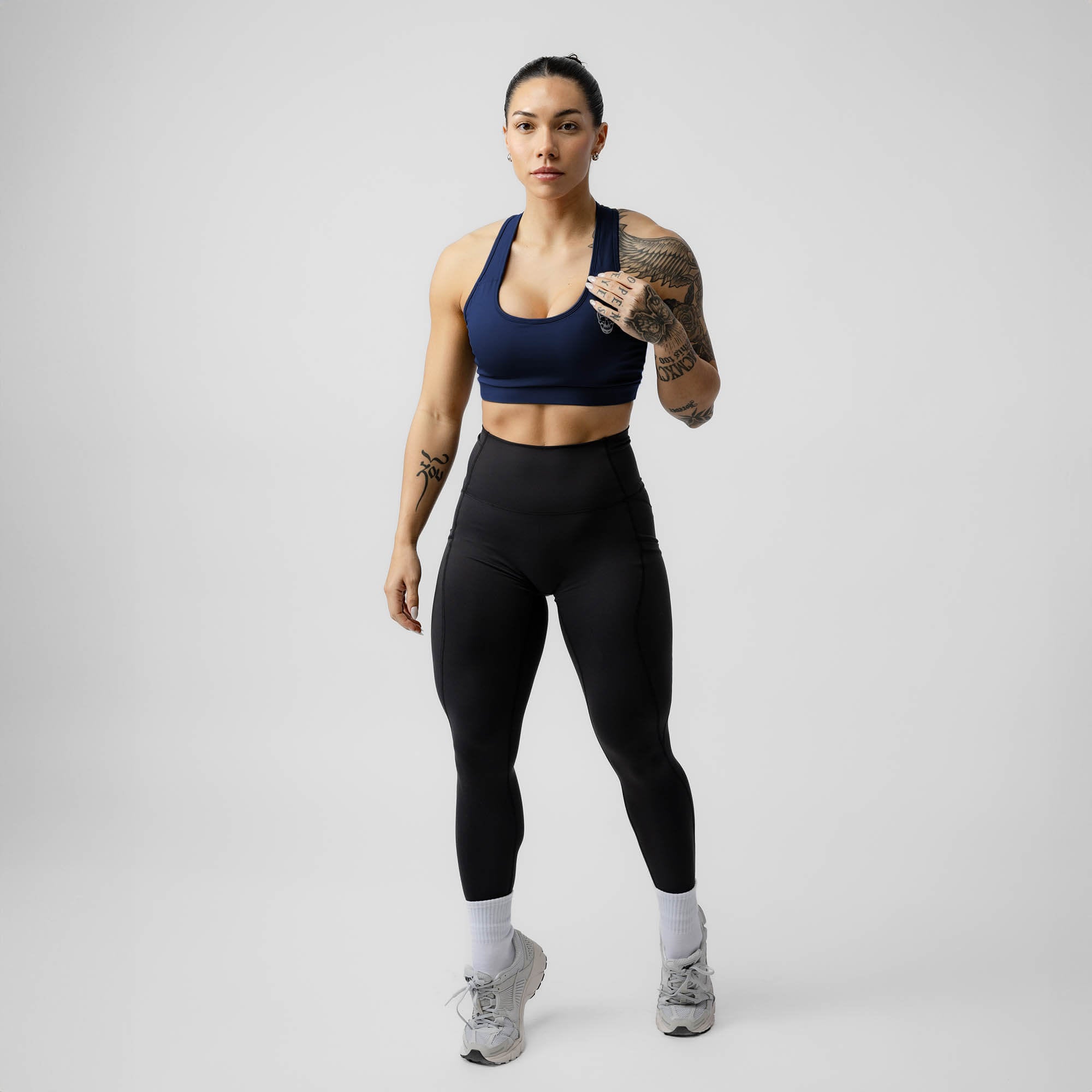 navy performance bra full body