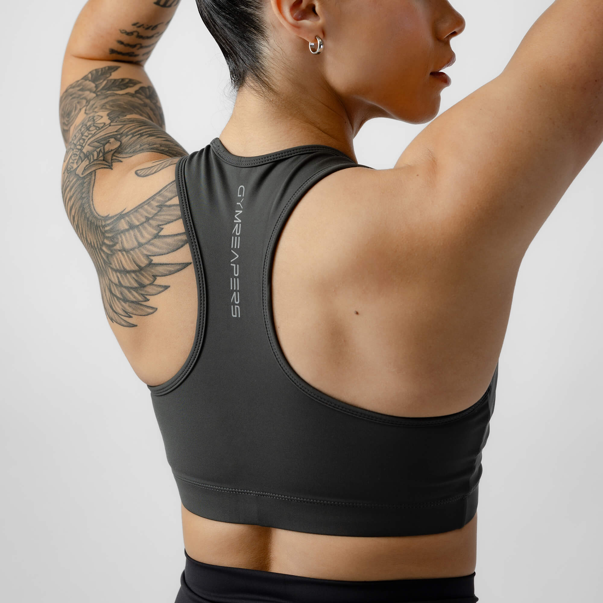 obsidian performance bra back detail