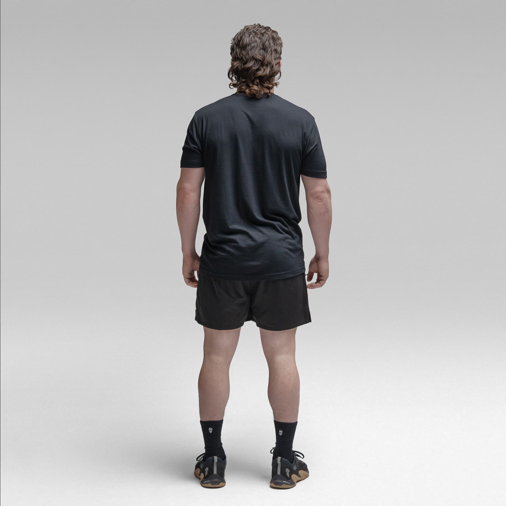 Active Tri-Blend Basic Tee - Black/White