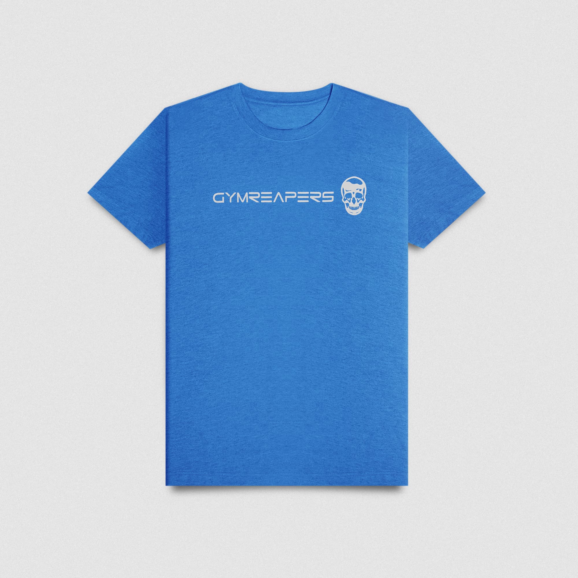 Active Tri-Blend Basic Tee - Electric Blue/White