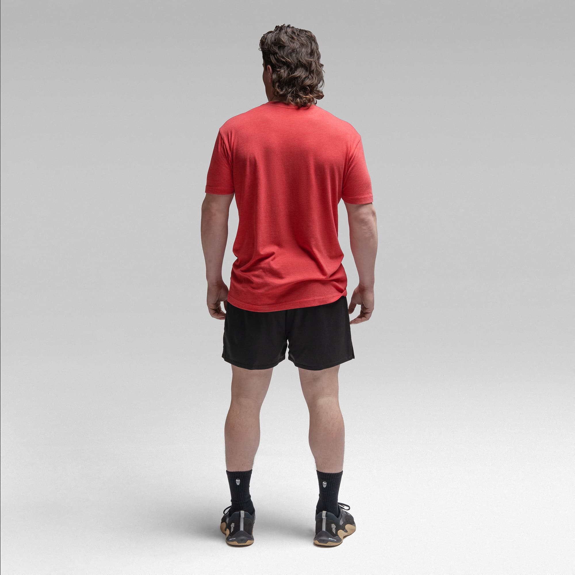 Active Tri-Blend Basic Tee - Red/White