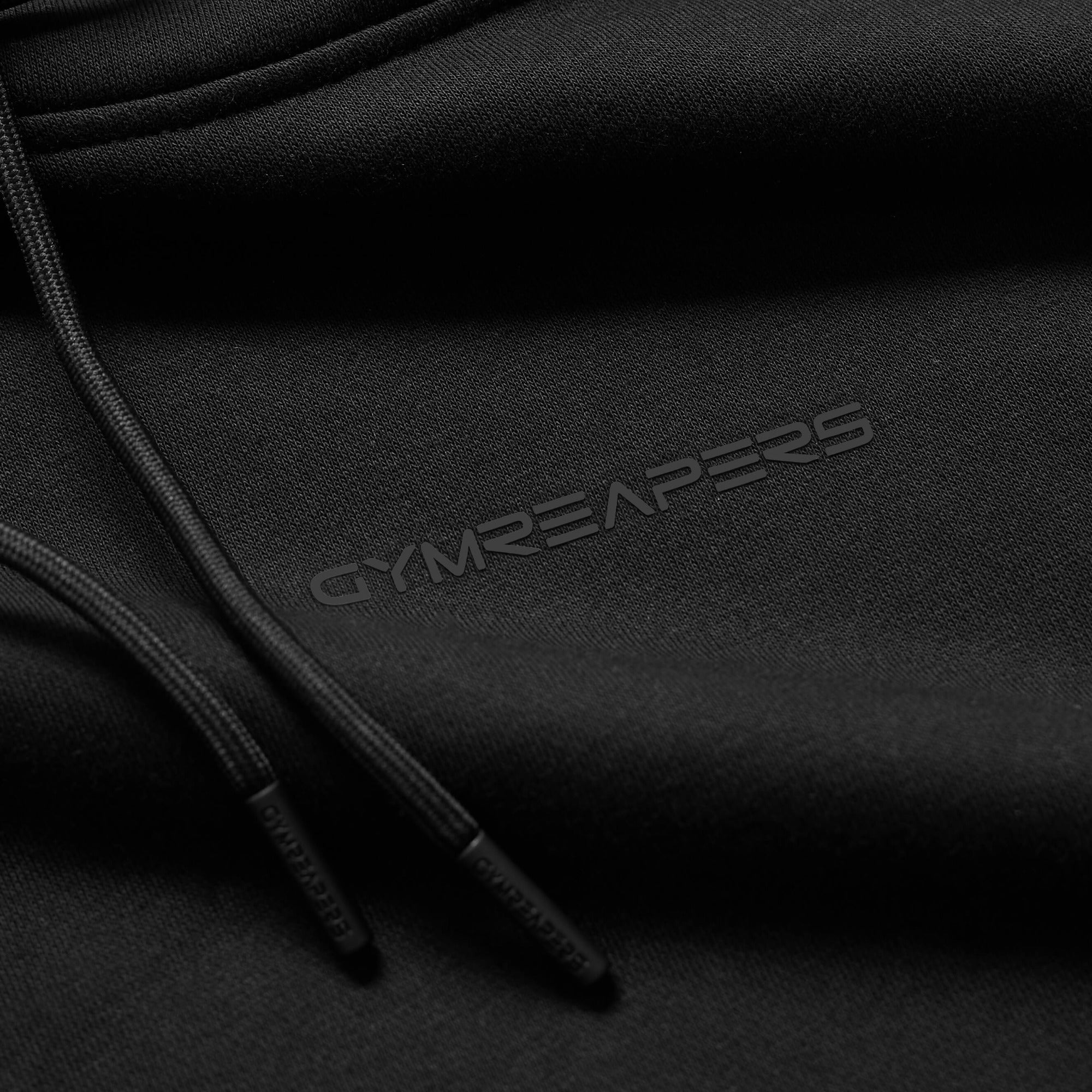 axis hoodie black black close up