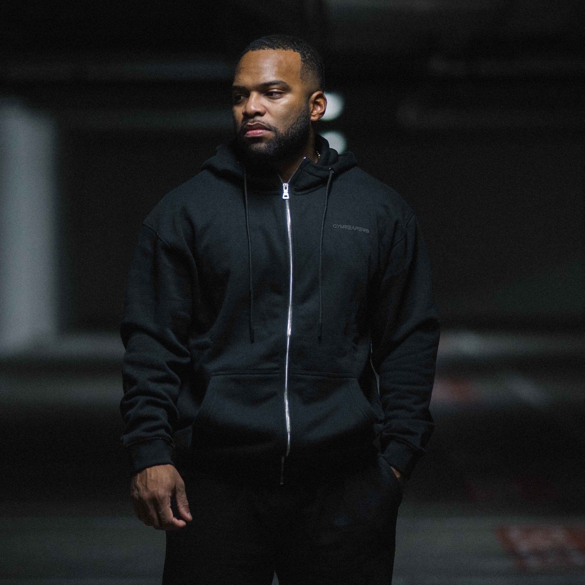 axis zip up black black full