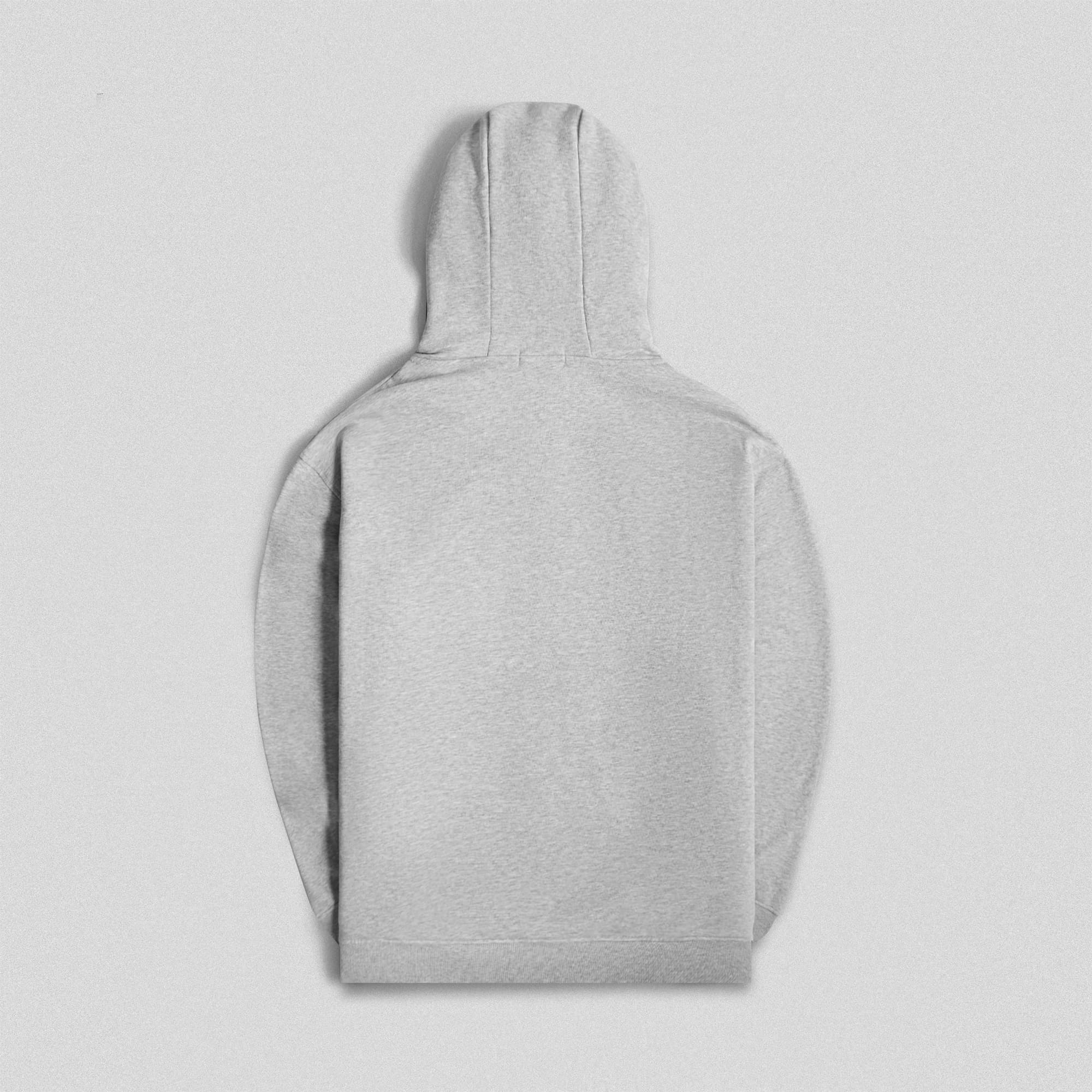 axis zip up hoodie heather gray back
