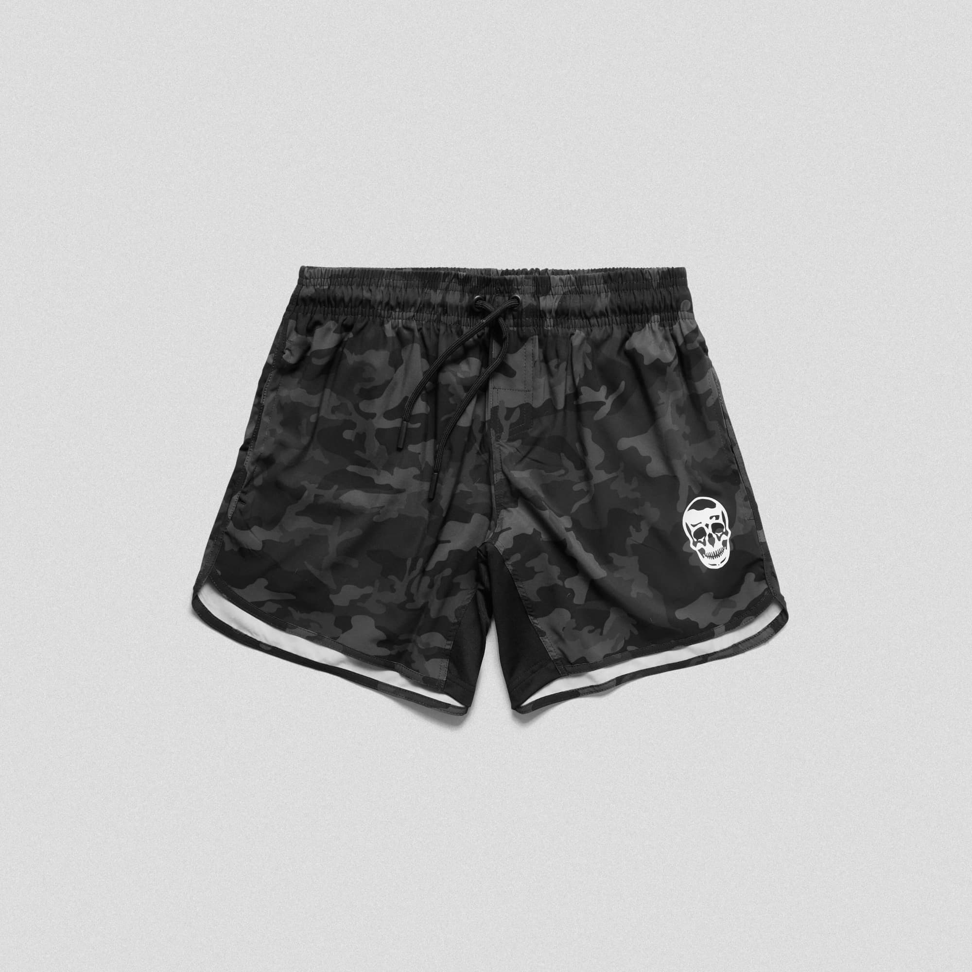 midnight camo training shorts lay flat