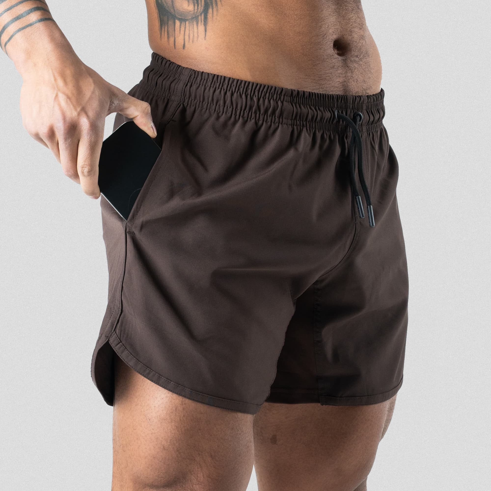 Trainingsshorts - Braun