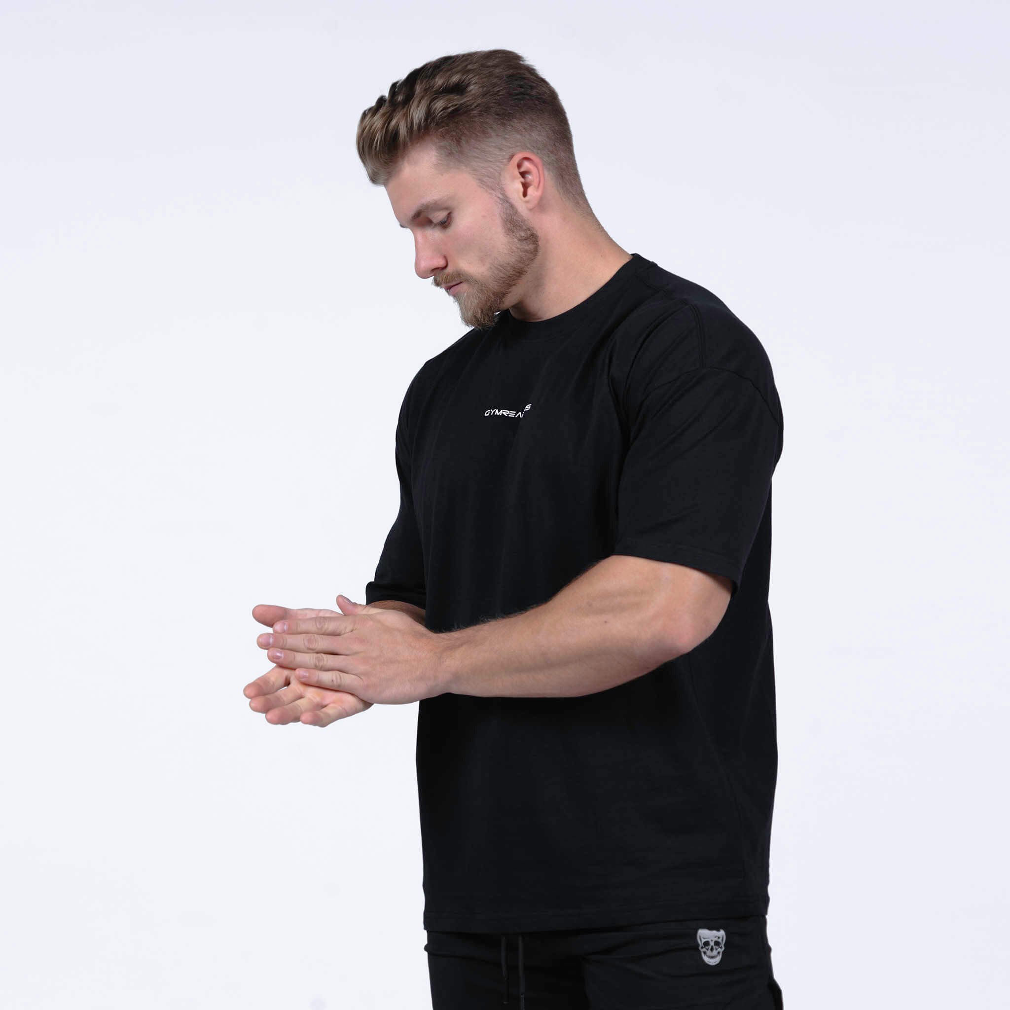 axis box tee black white