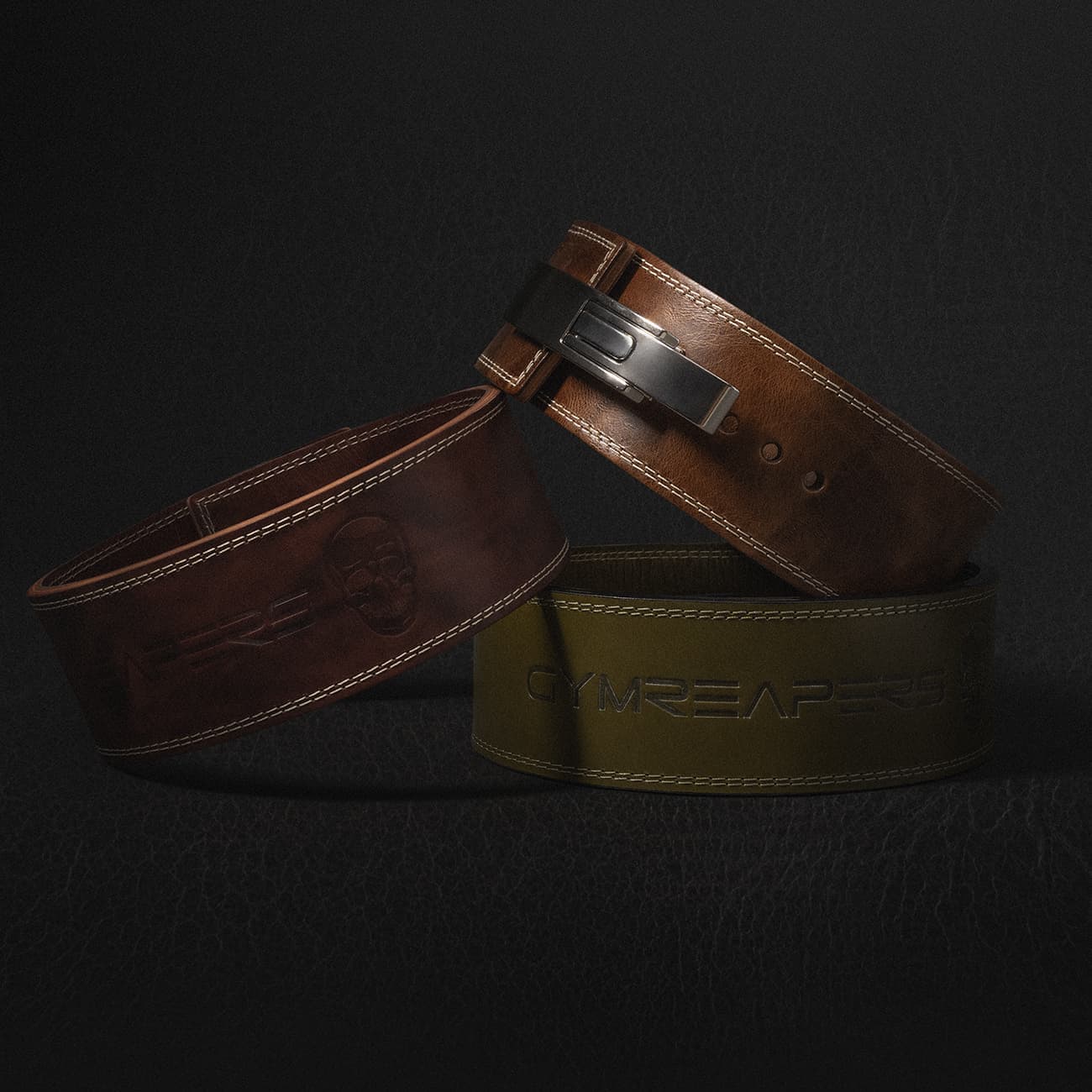 10MM Natural Leather Lever Belts