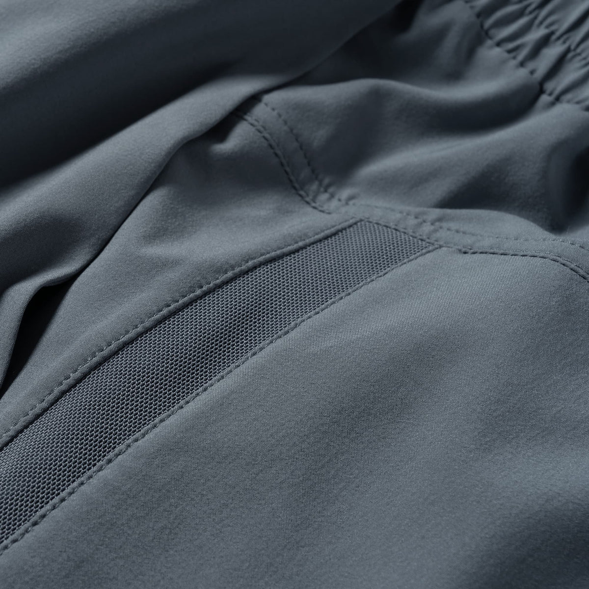 Axis 6" Lined Shorts - Lake fabric texture detail