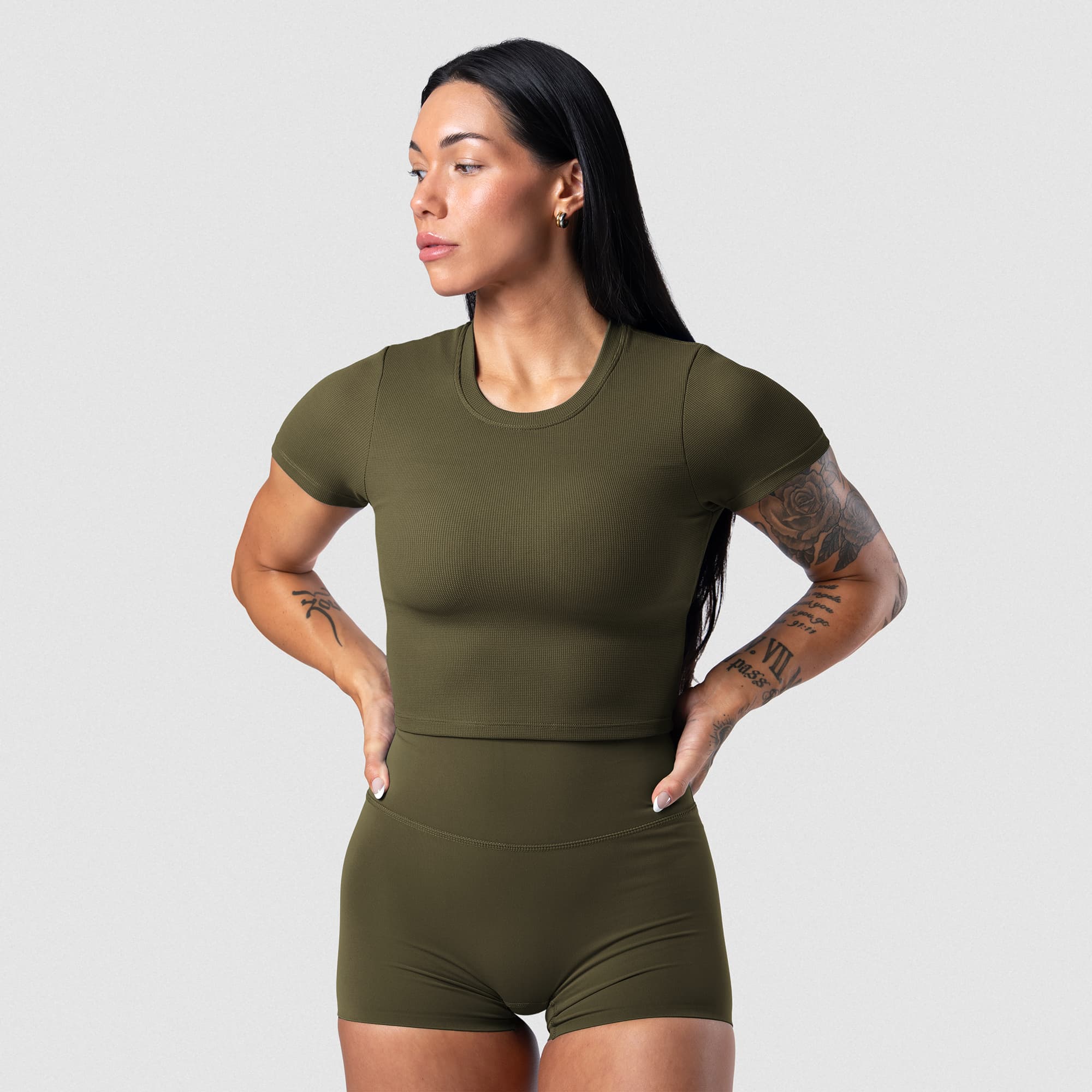Axis Support Baby Tee - OD Green