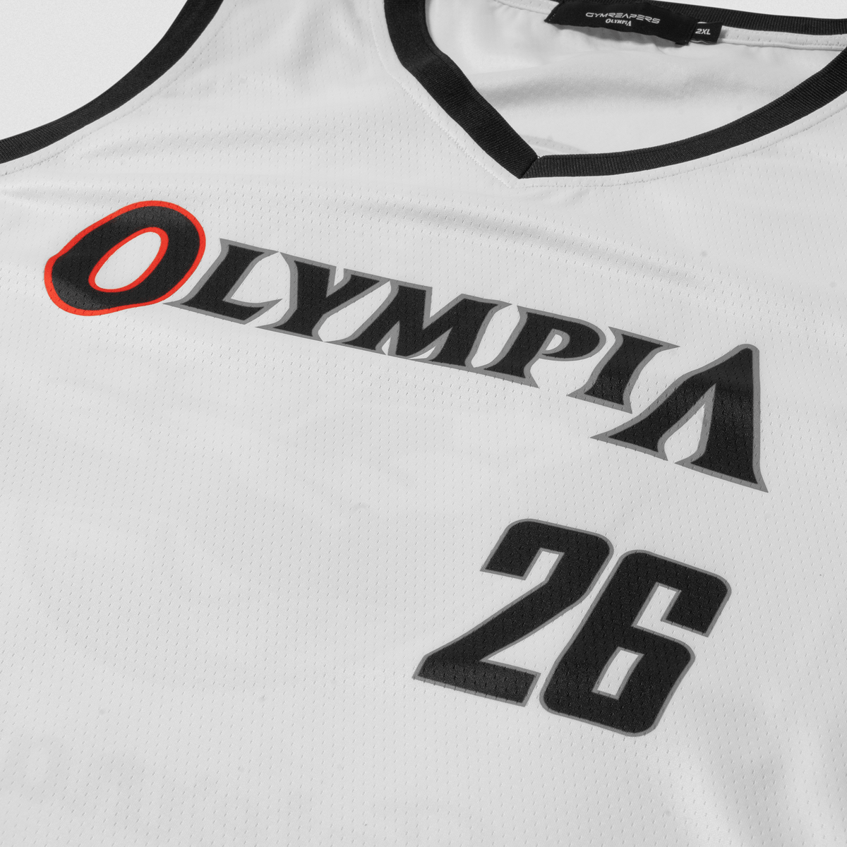 "Olympia 26" Front Text Detail