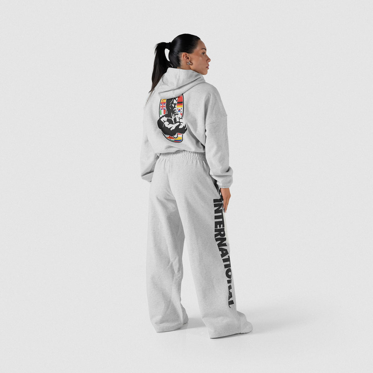 On Model, Full Body Back View