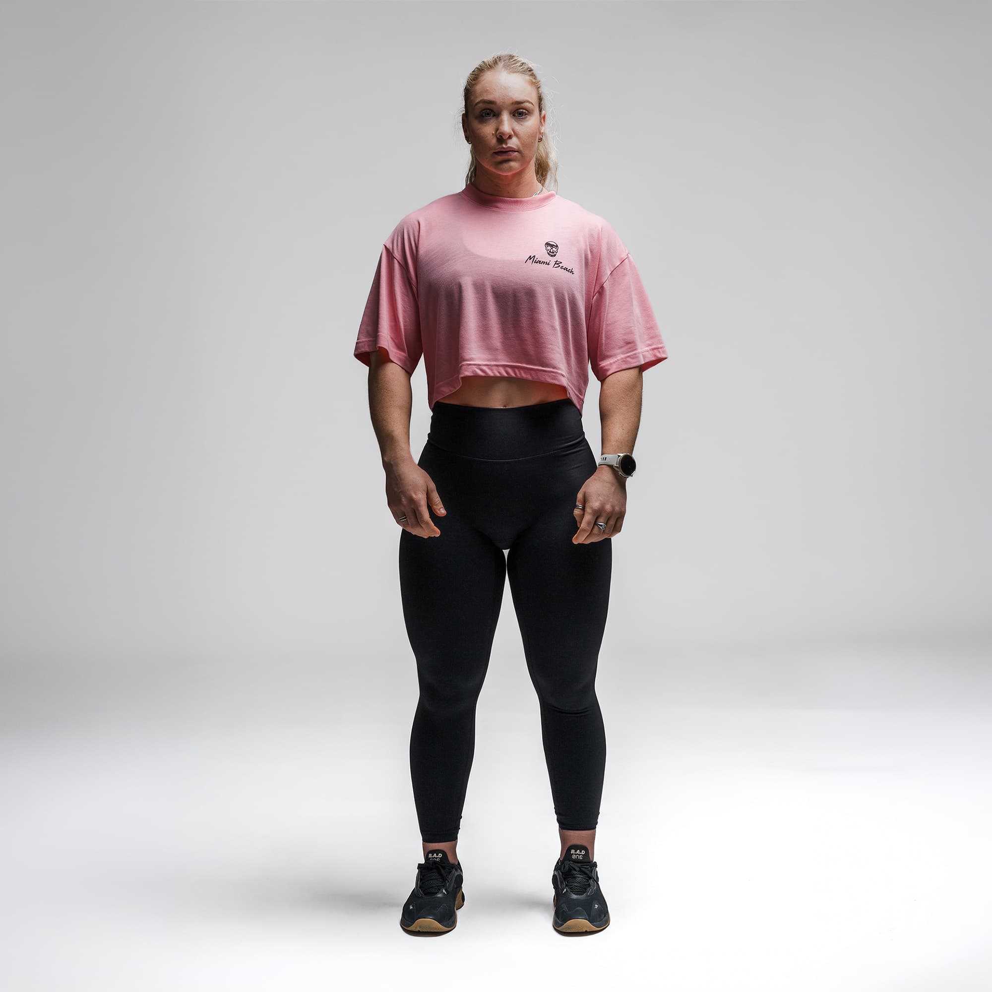 Heatstroke Cropped Tee - Pink