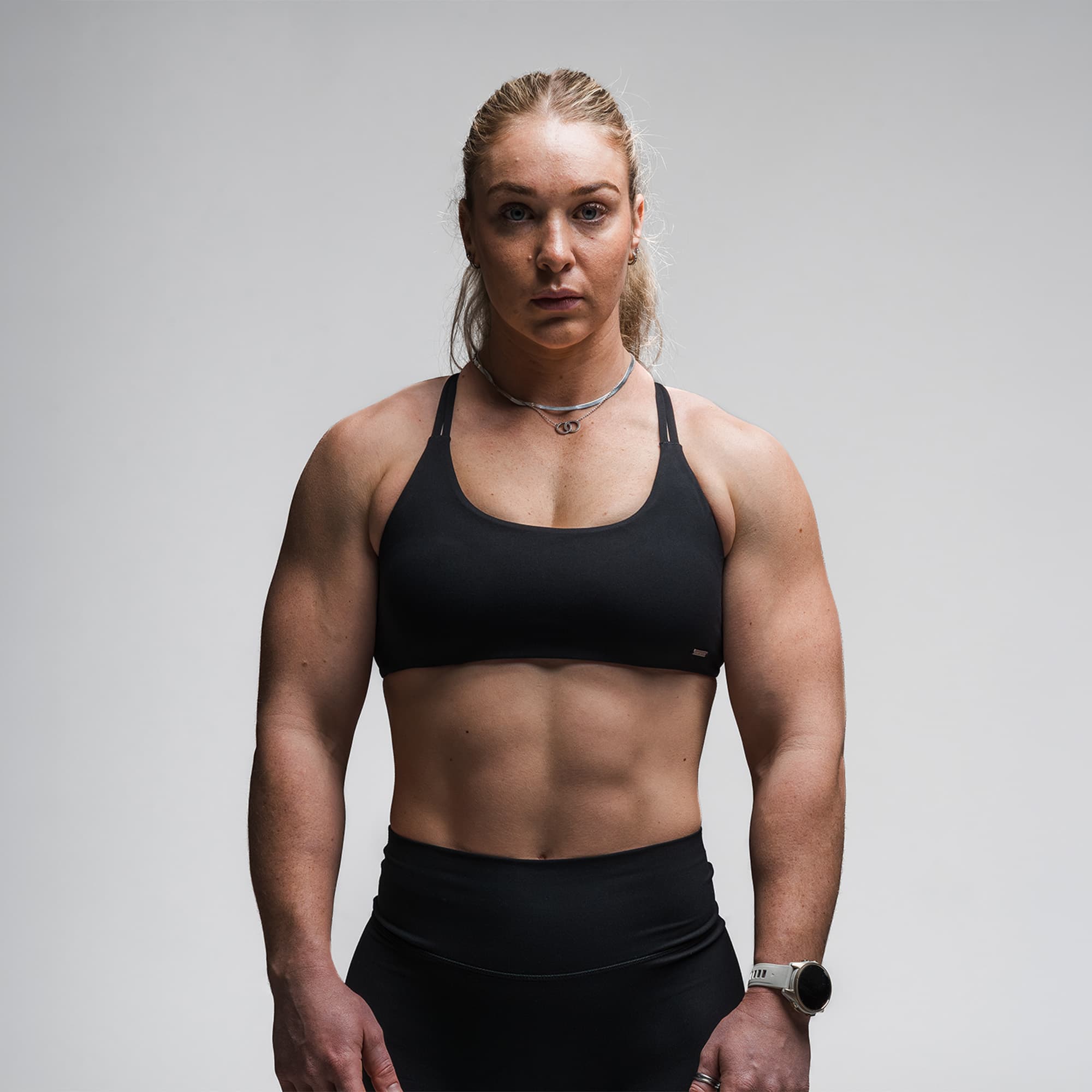 Axis Open Back Bra - Black