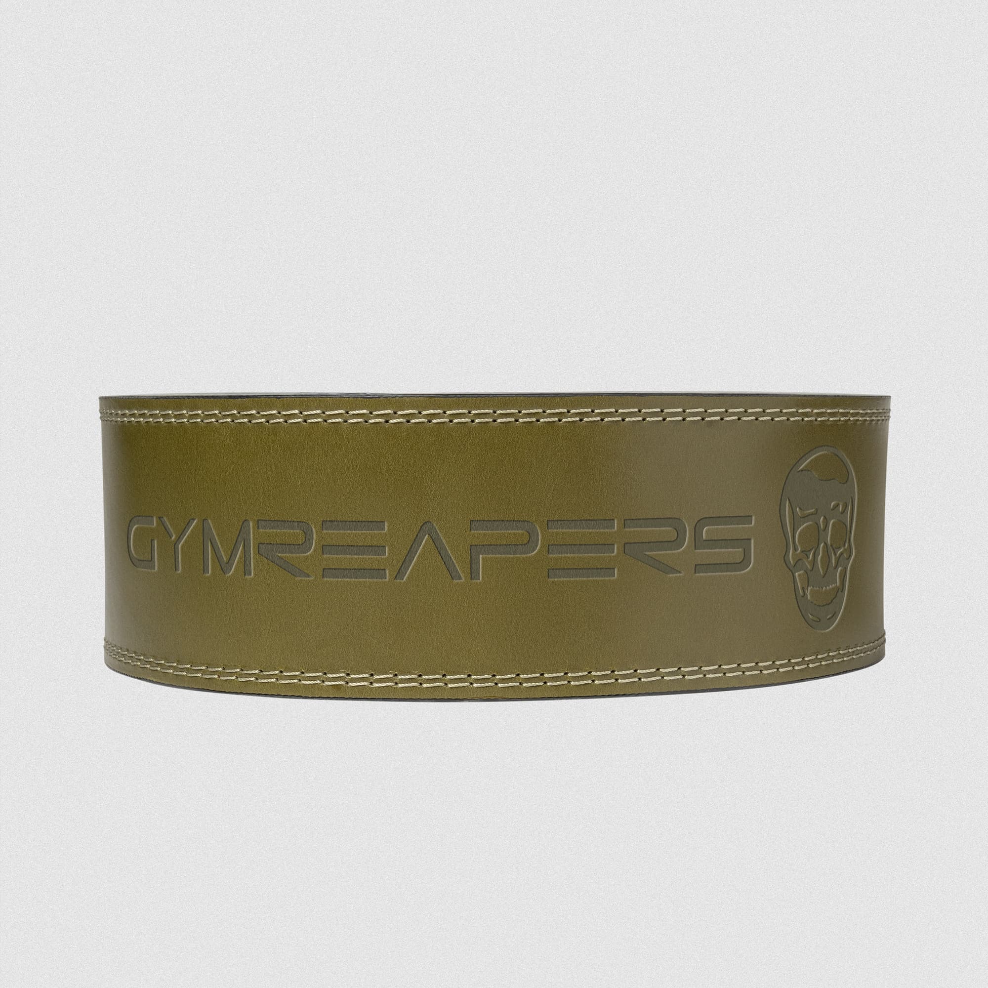 10MM Lever Belt - Green Leather