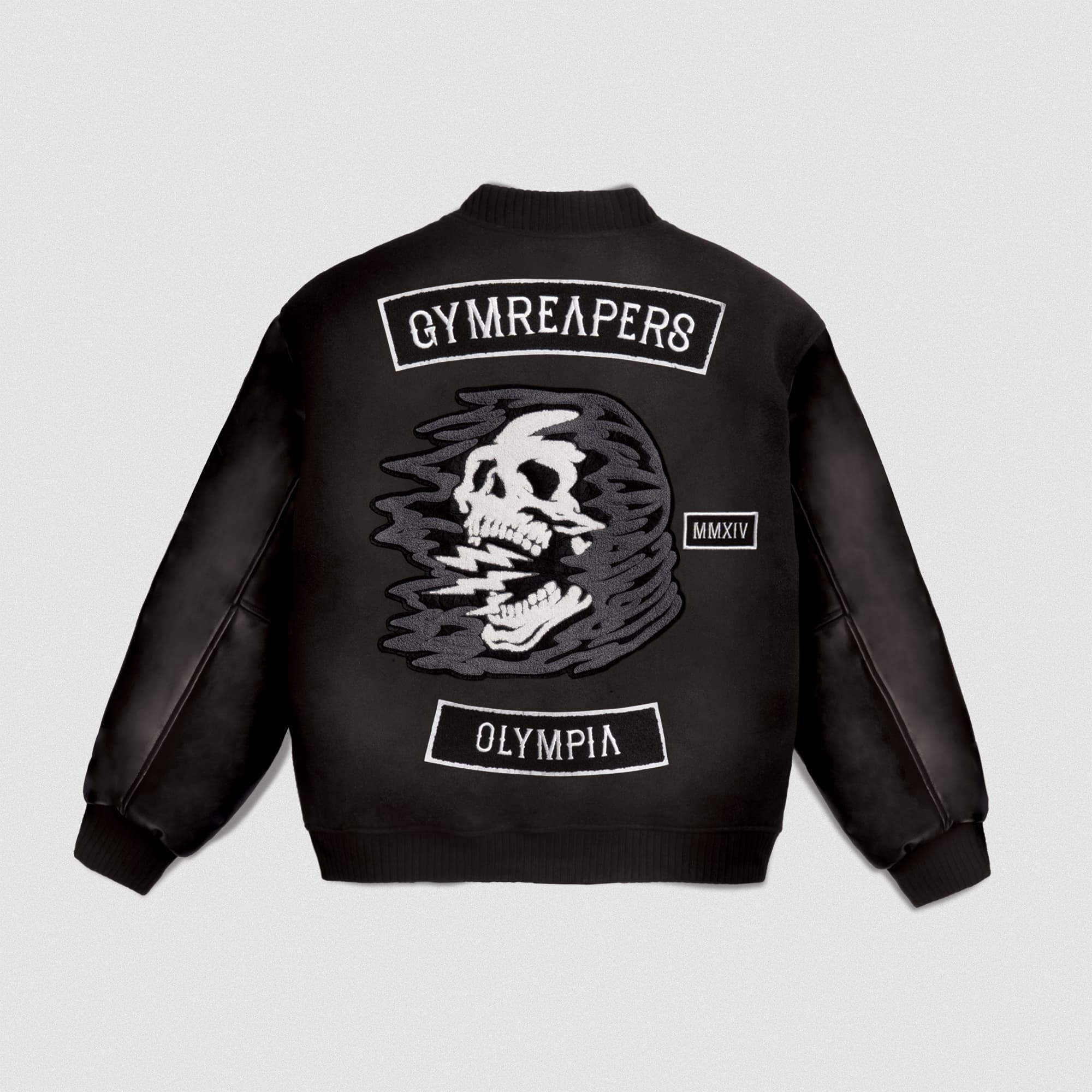 Electric Skull Jacket lay flat back view