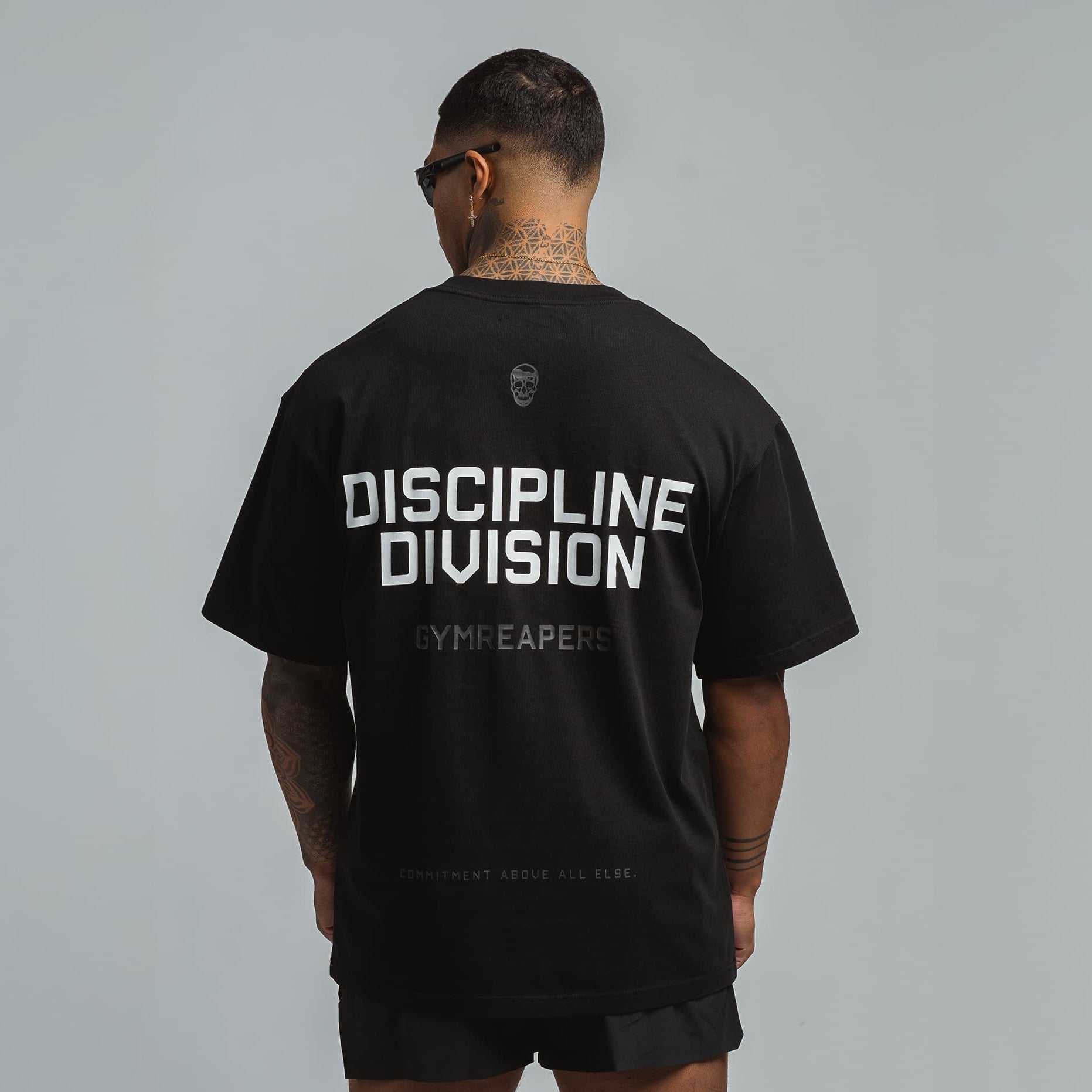 Discipline Division tee back full body view 