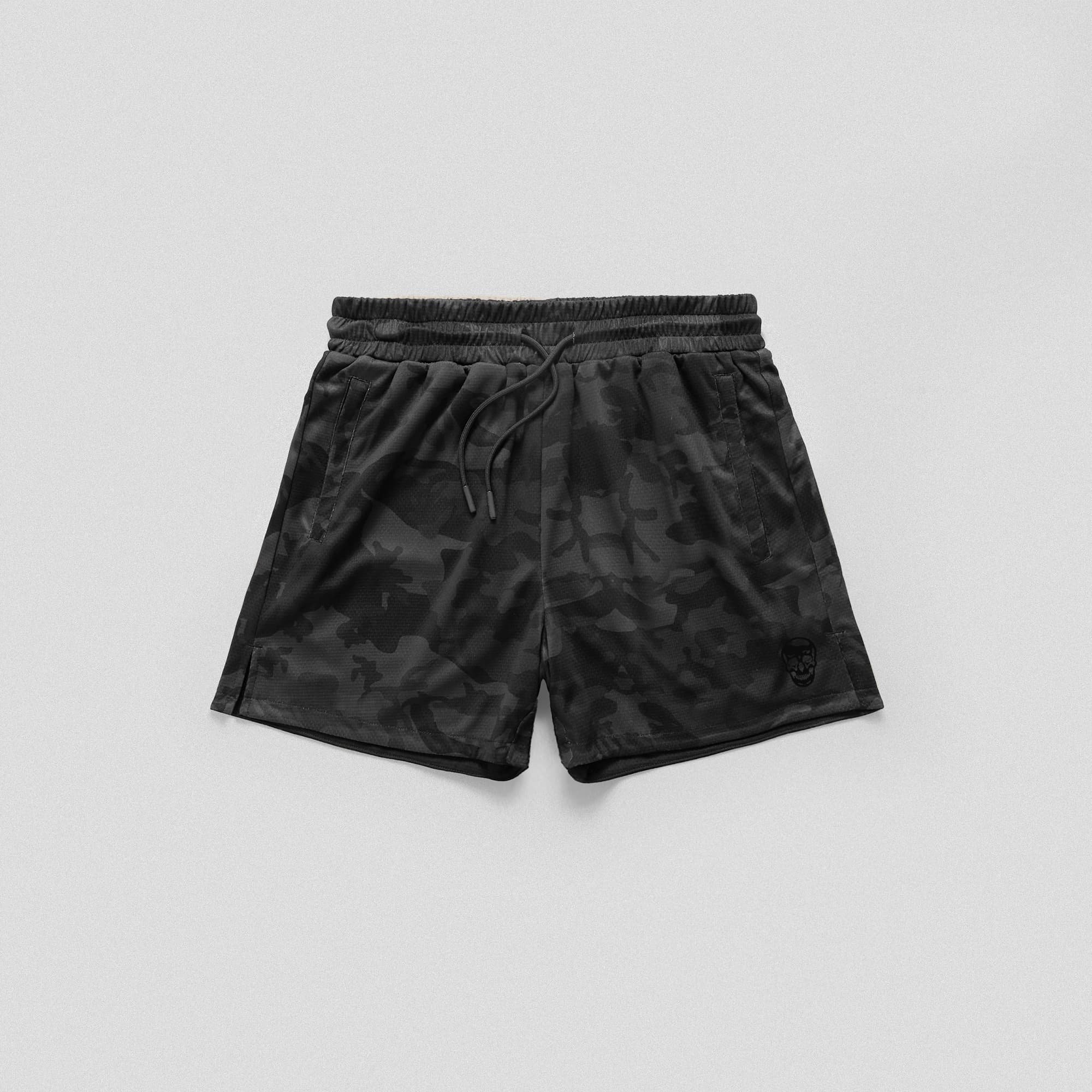 Core Skull Mesh Training Shorts - Black Camo