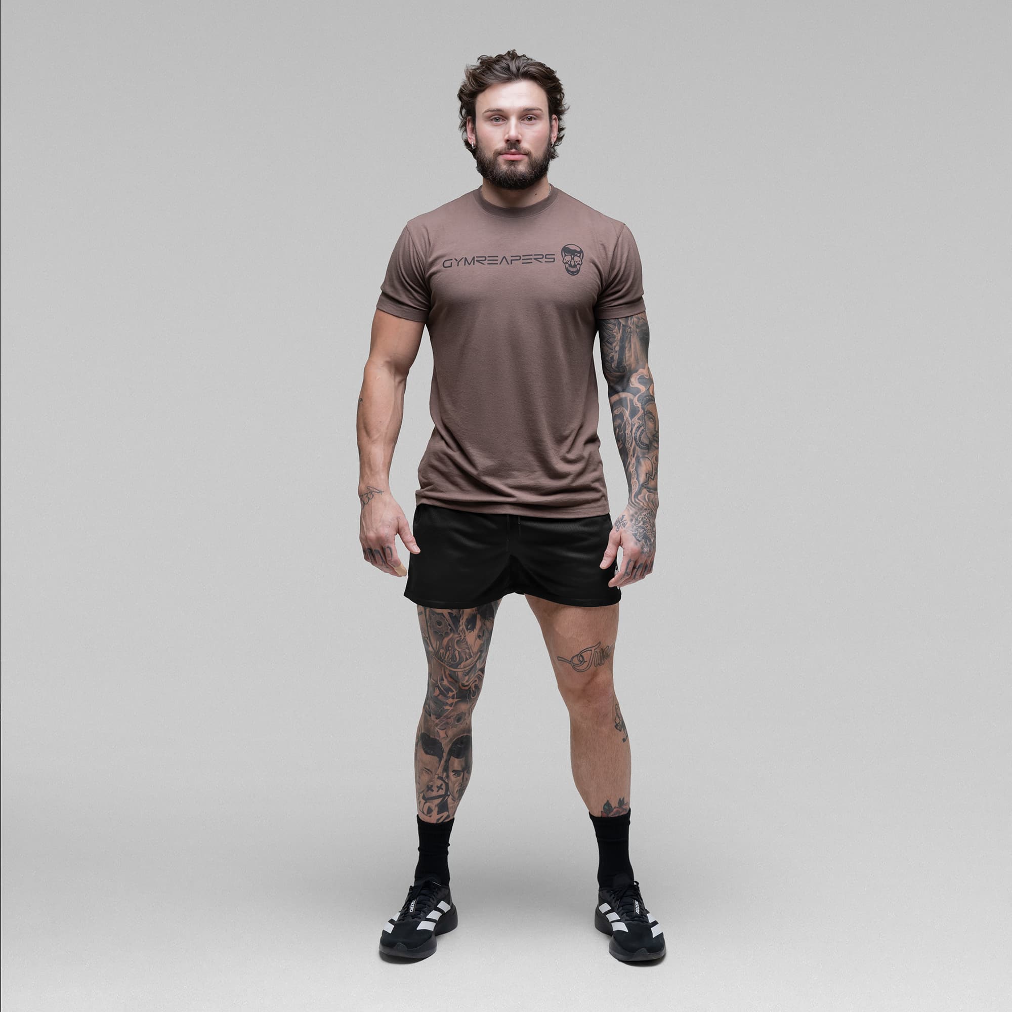 Core Skull Mesh Training Shorts - Black/White