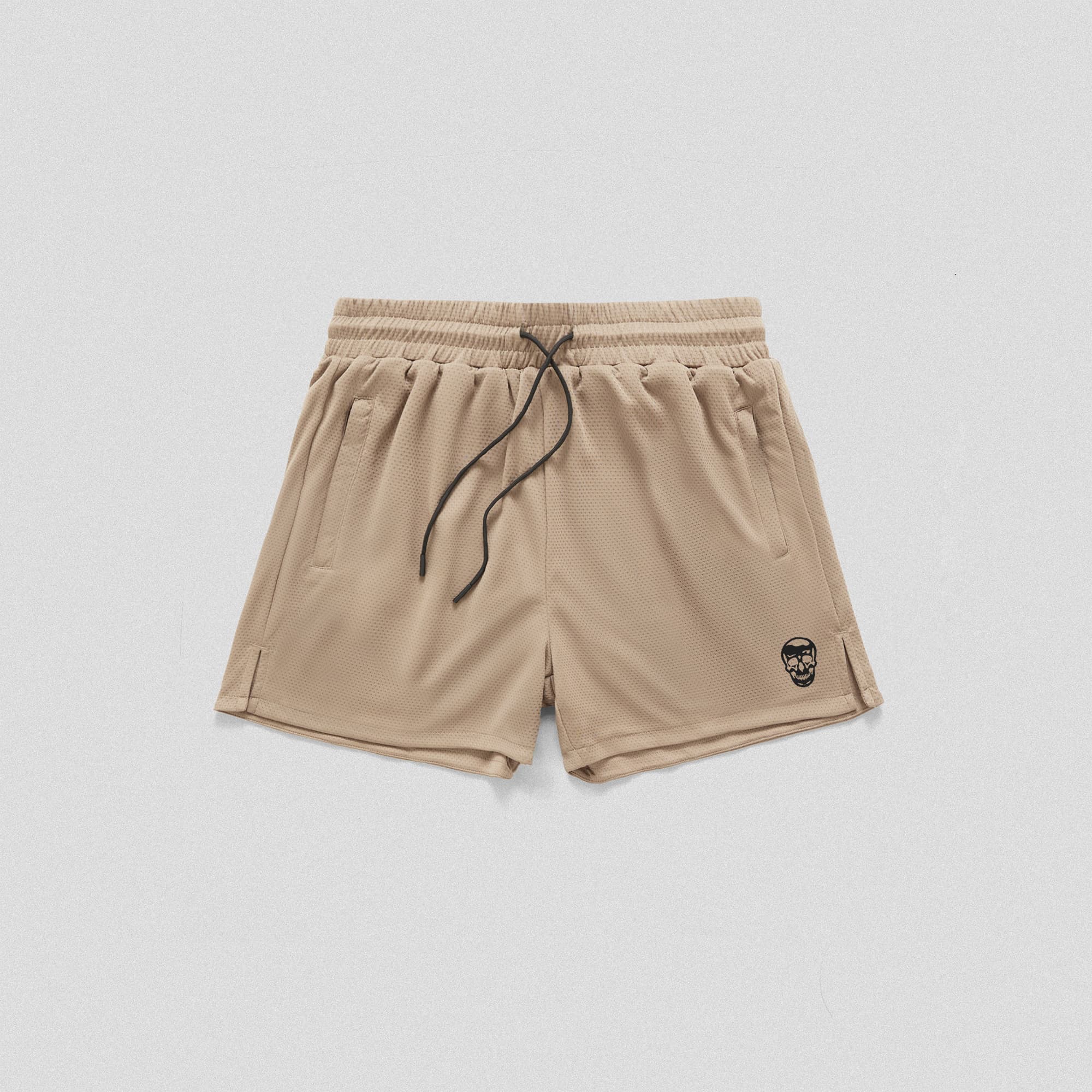 Core Skull Mesh Shorts 3-Pack - Sand / Black Camo / Black/White