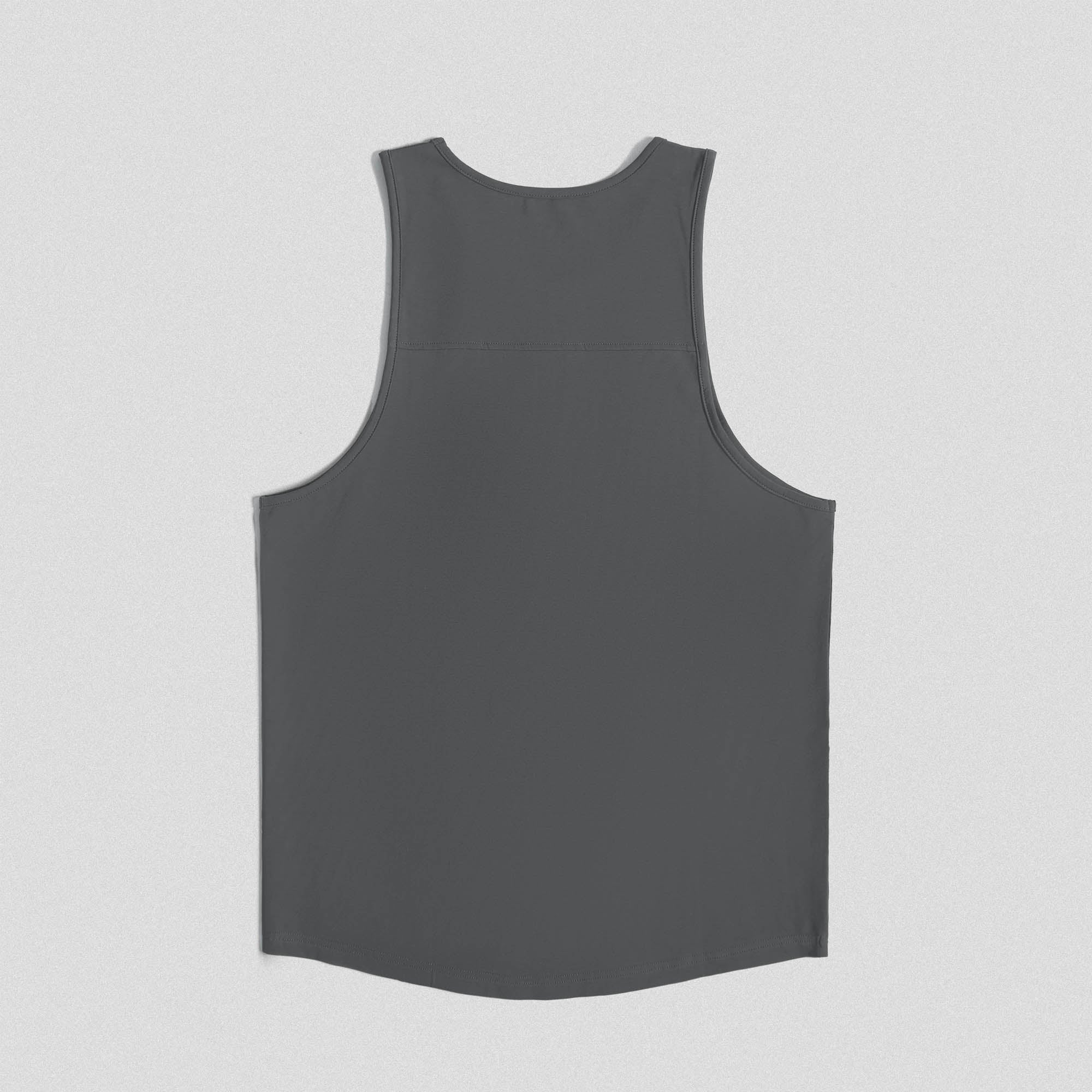 Ascend Scoop Hem Tank - Charcoal