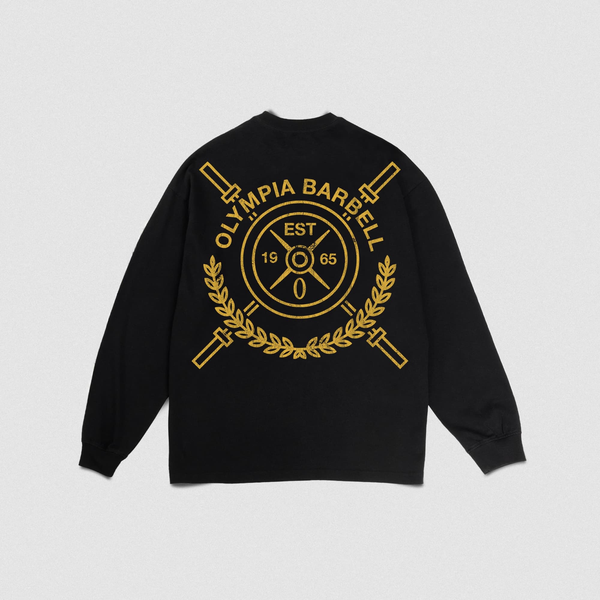 crest long sleeve shirt lay flat back view
