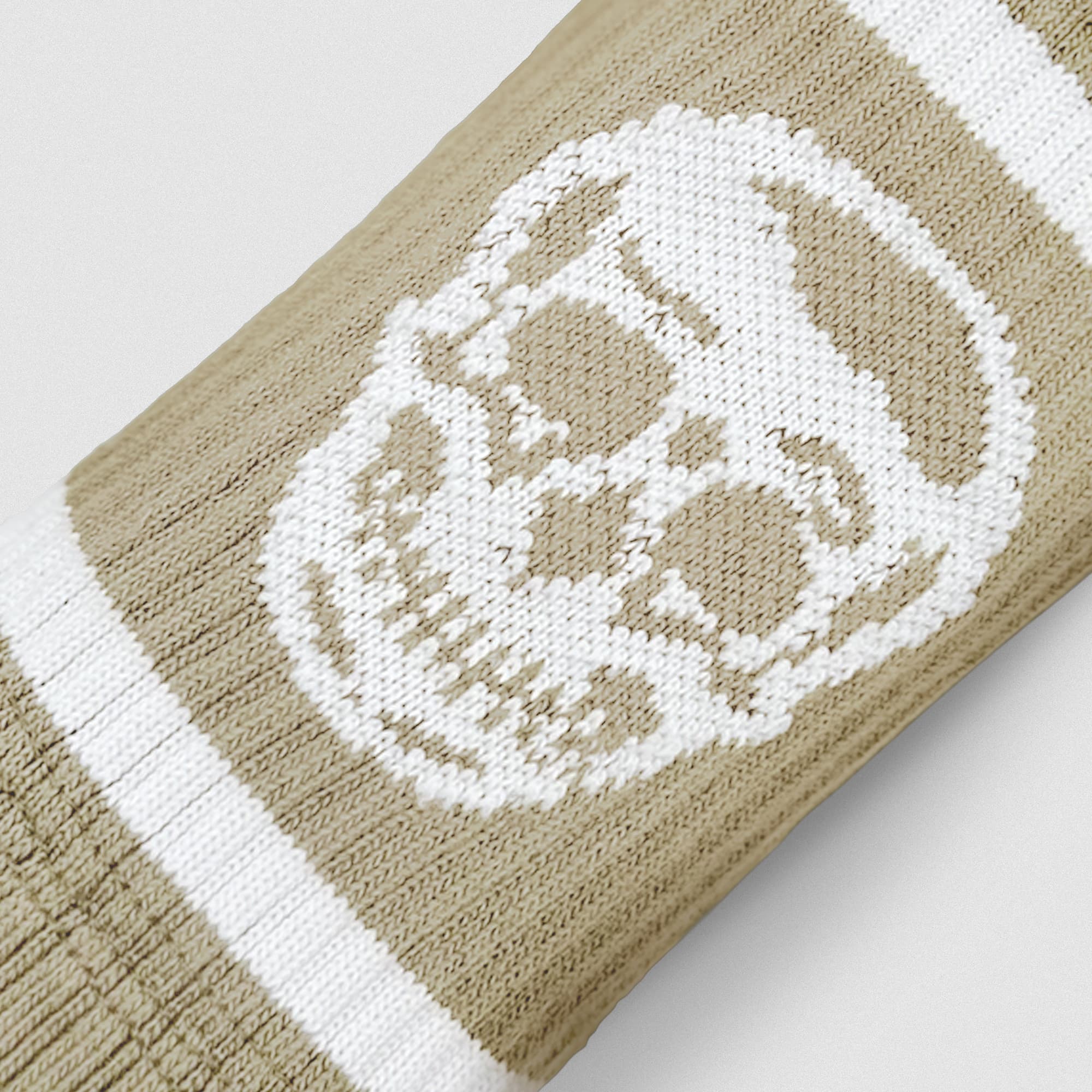 close up detail shot of desert sand wristband