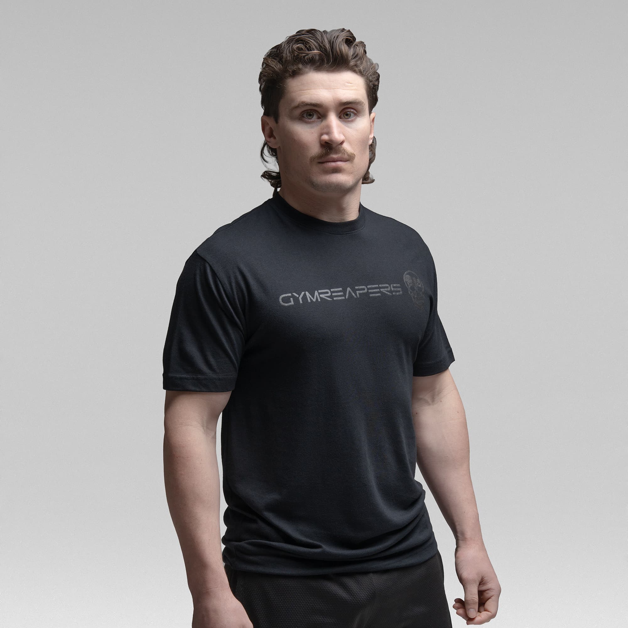 Active Tri-Blend Basic Tee - Black/Black
