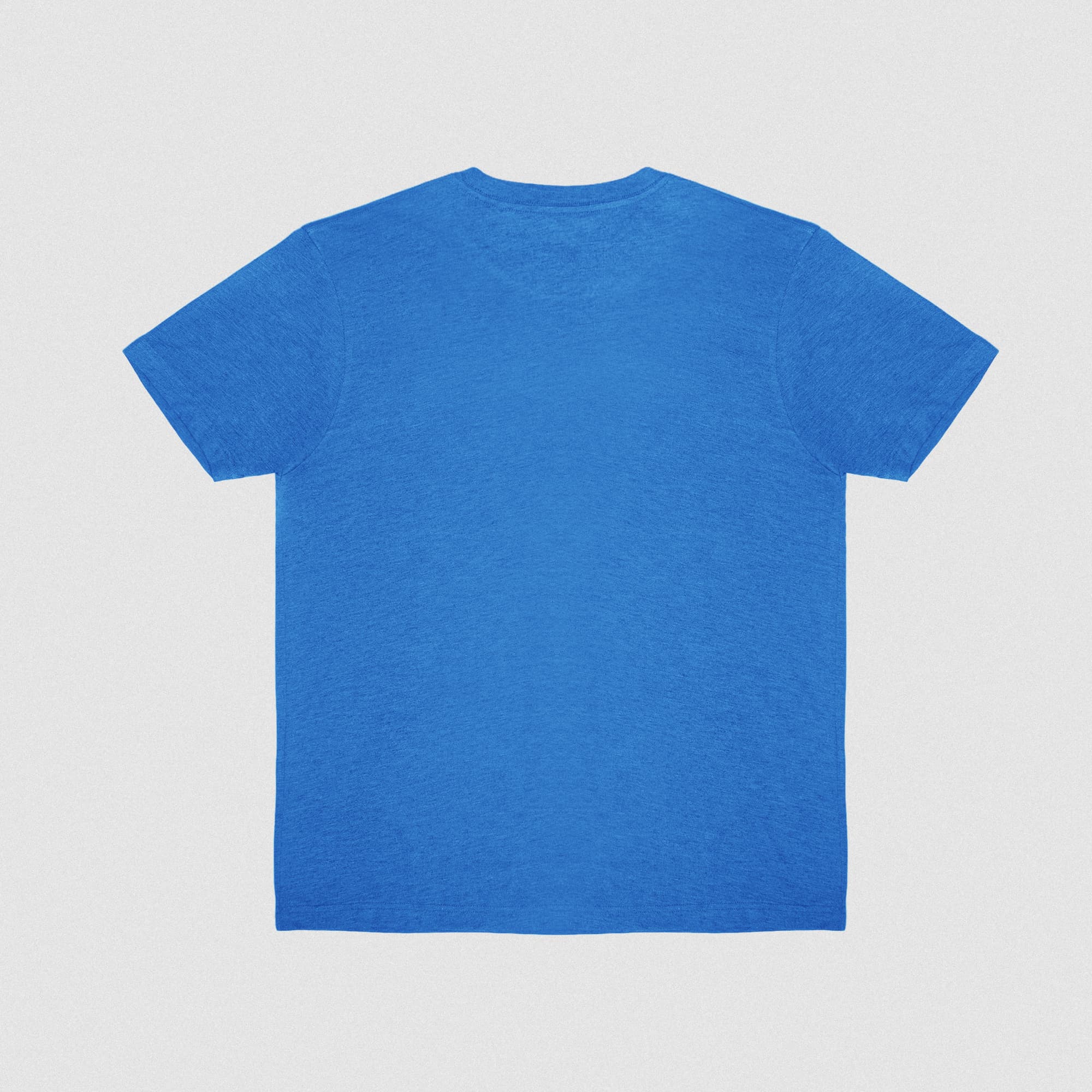 Active Tri-Blend Basic Tee - Electric Blue/White