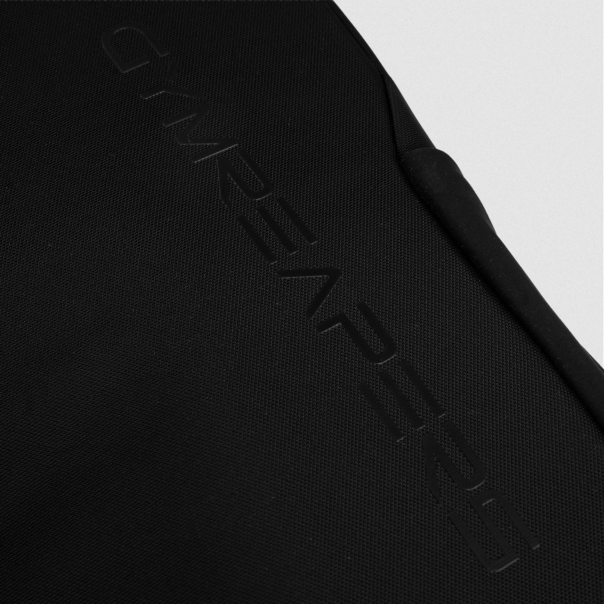 Close up shot of the Gymreapers logo on the outside of the Vanguard™ Backpack