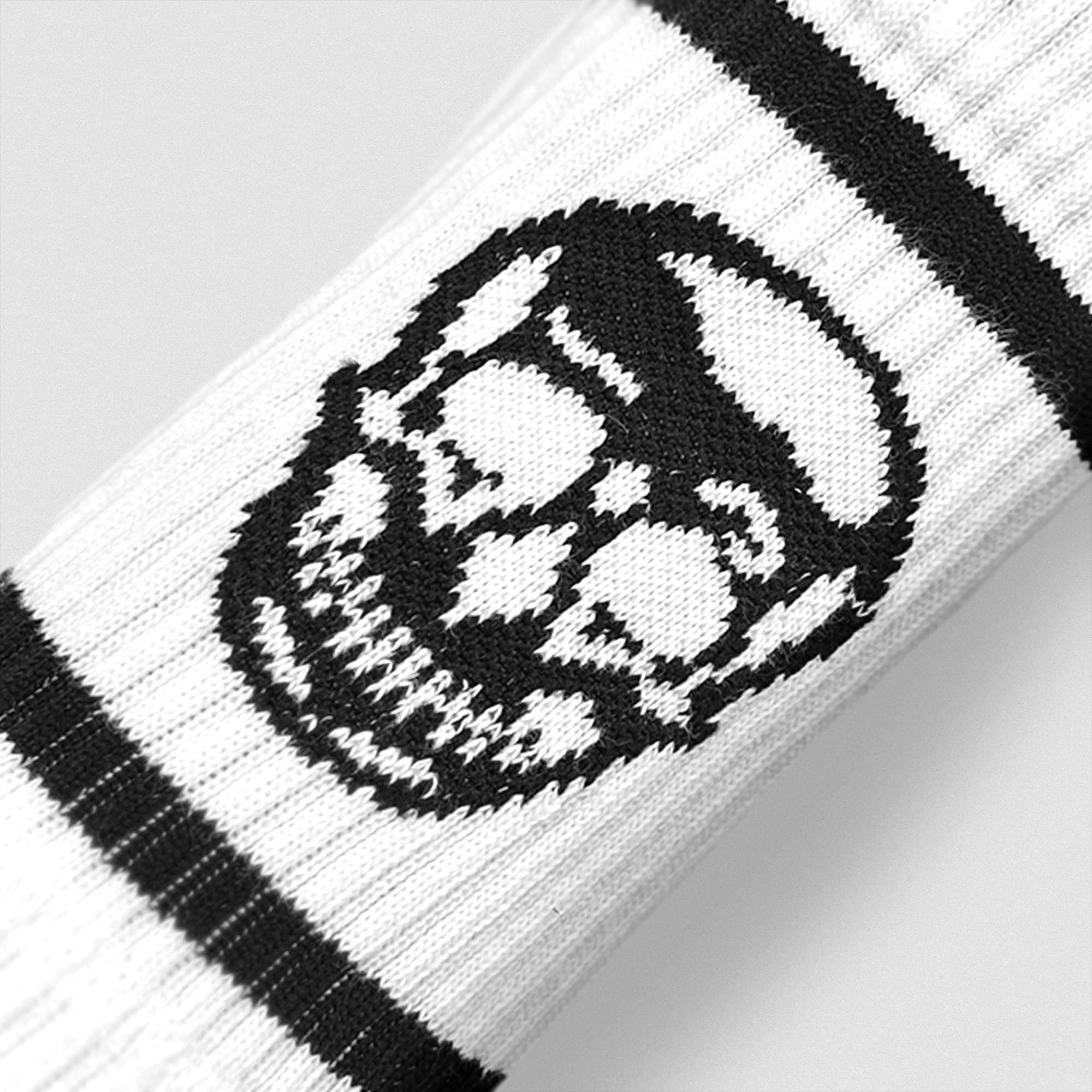 close up detail shot of white wristband