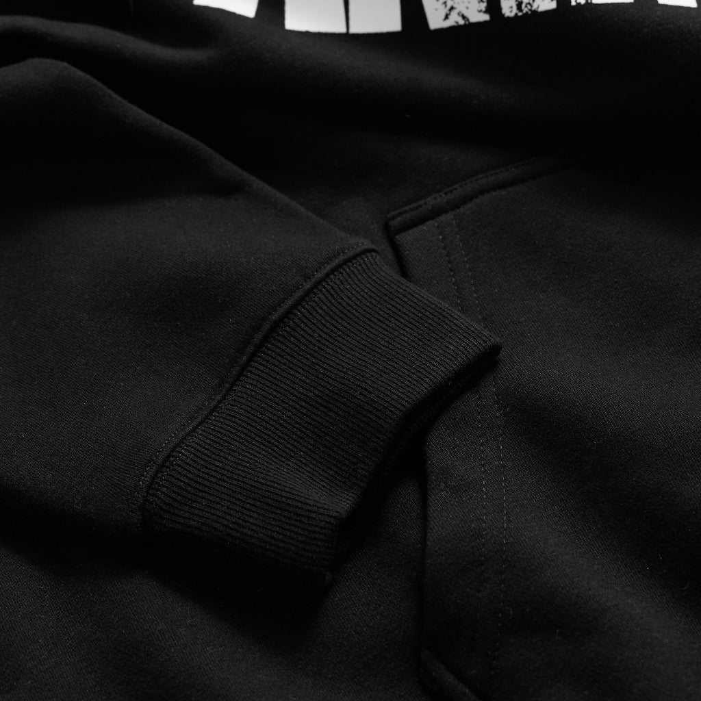 animal hoodie sleeve close up