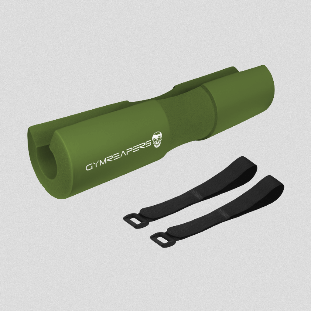 barbell pad green straps and pad