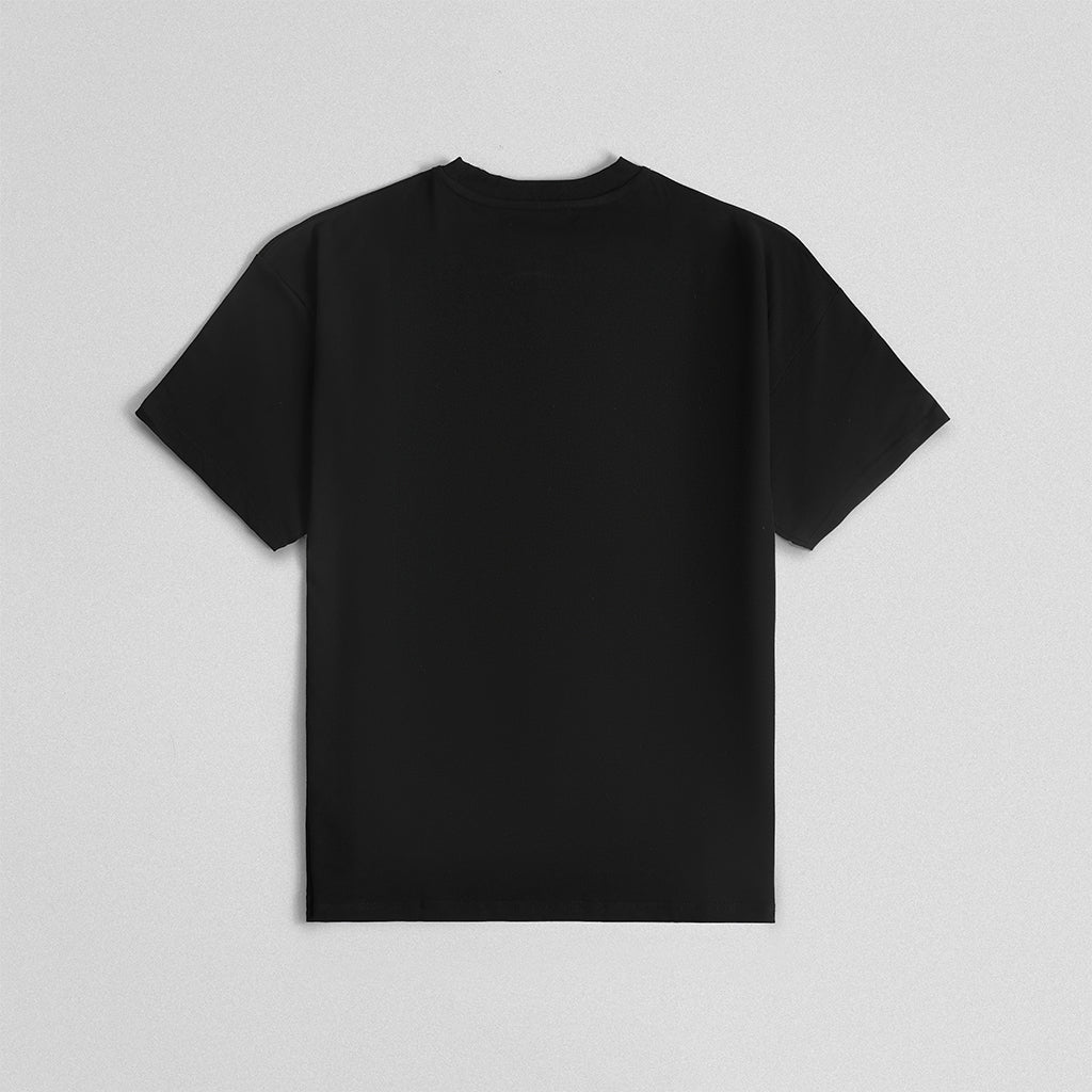 black tee back