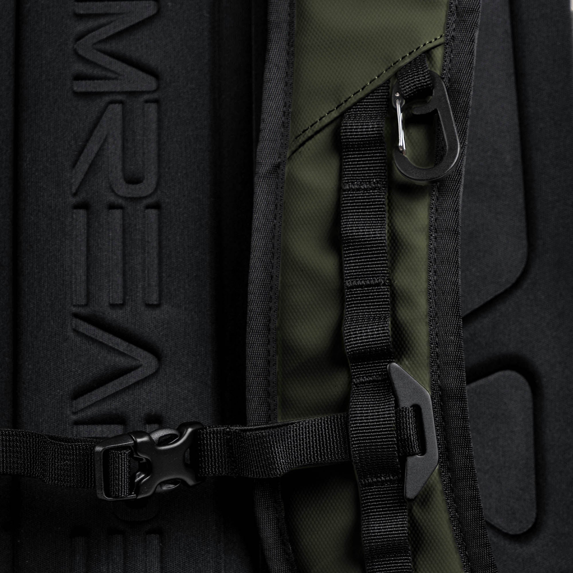 gravestone backpack od green strap