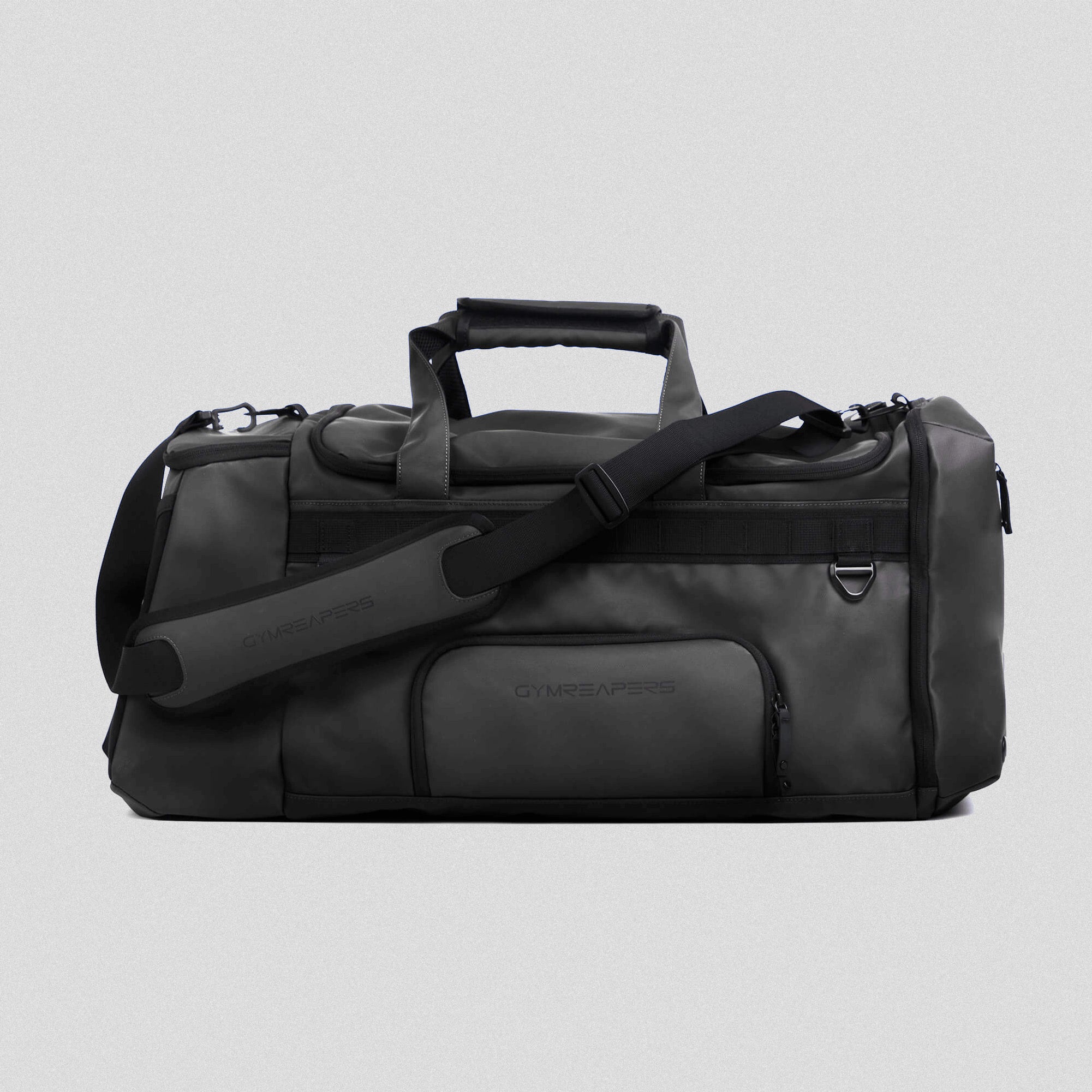 gunmetal duffle bag main