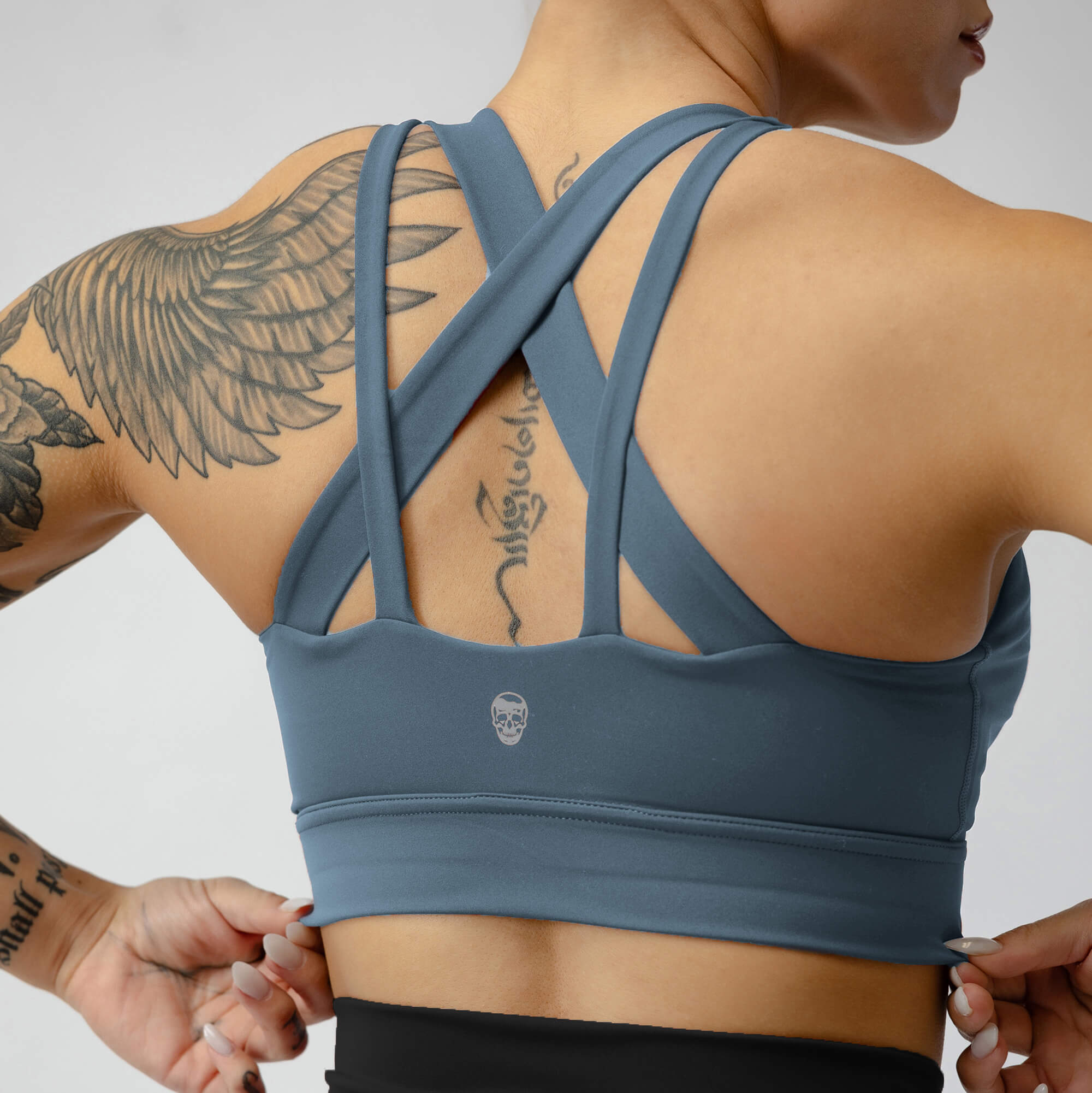 harmony bra pale blue back detail