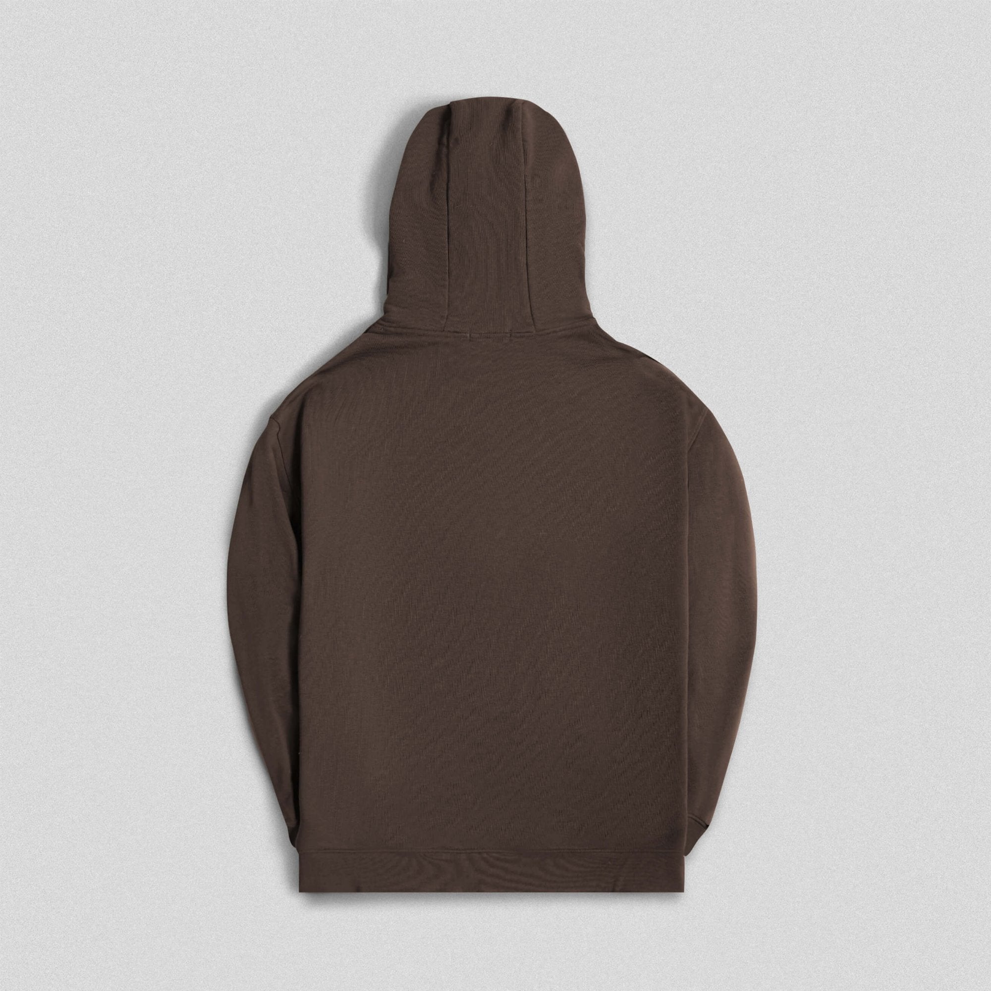 heavy weight hoodie toffee back