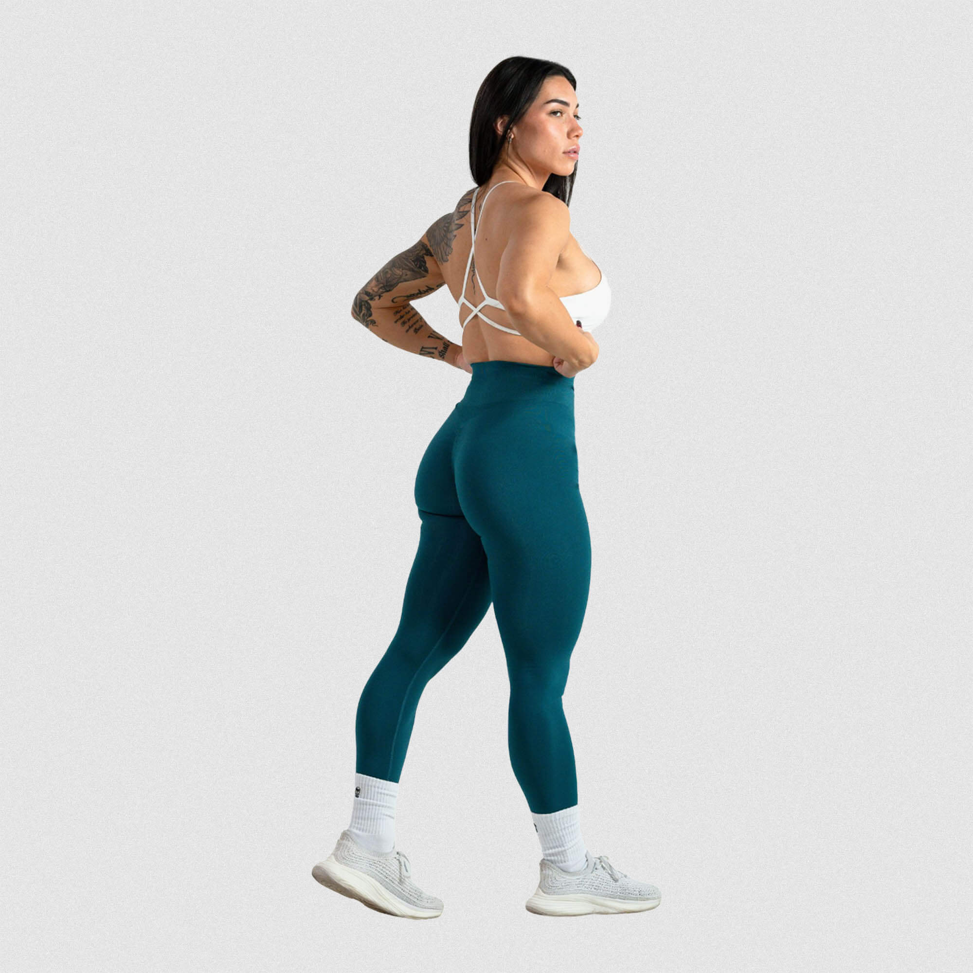 infinity leggings emerald side