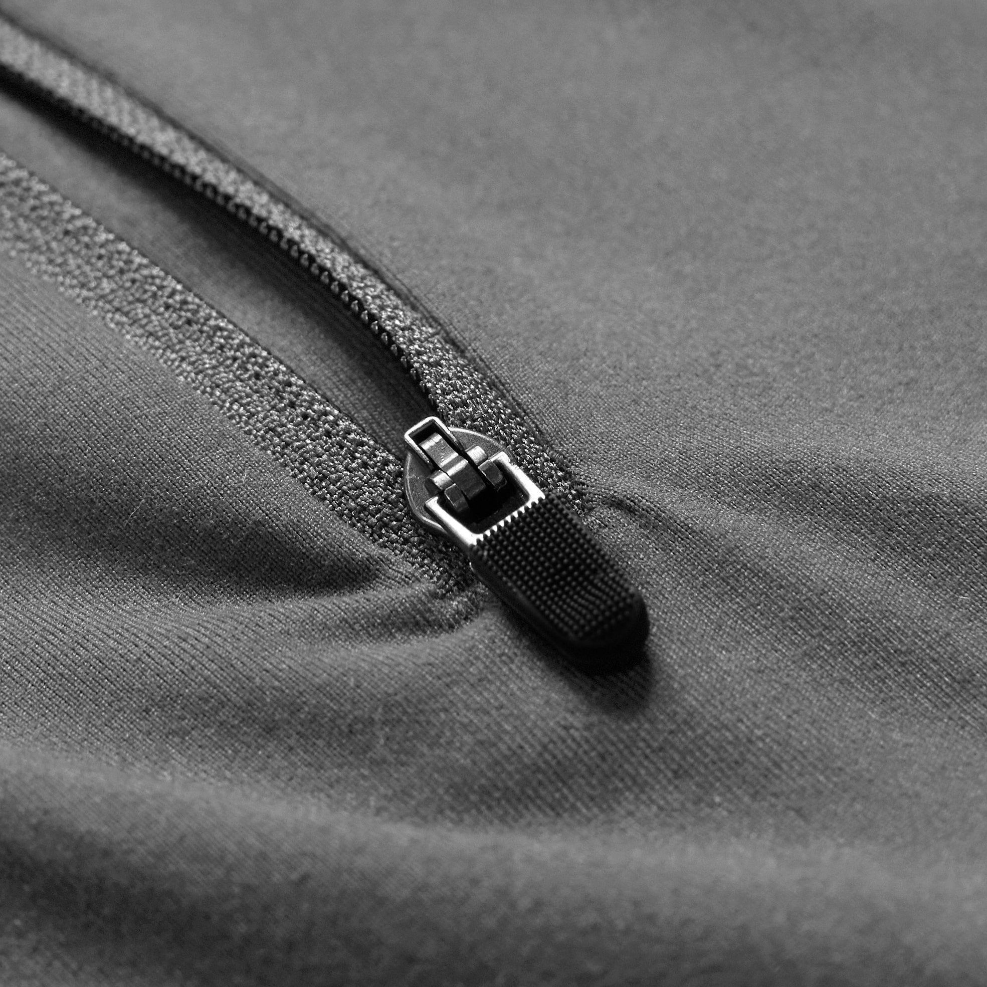 quarter zip steel zipper