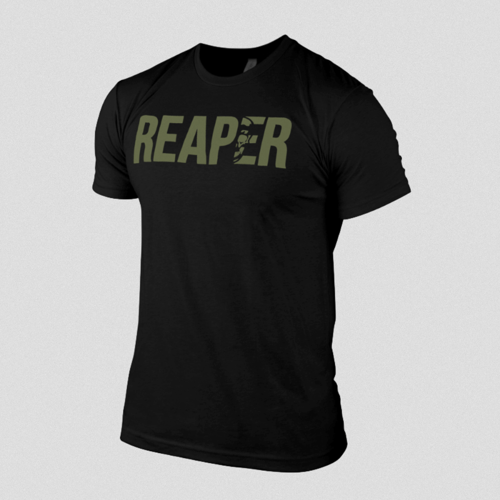 reaper tee black green main