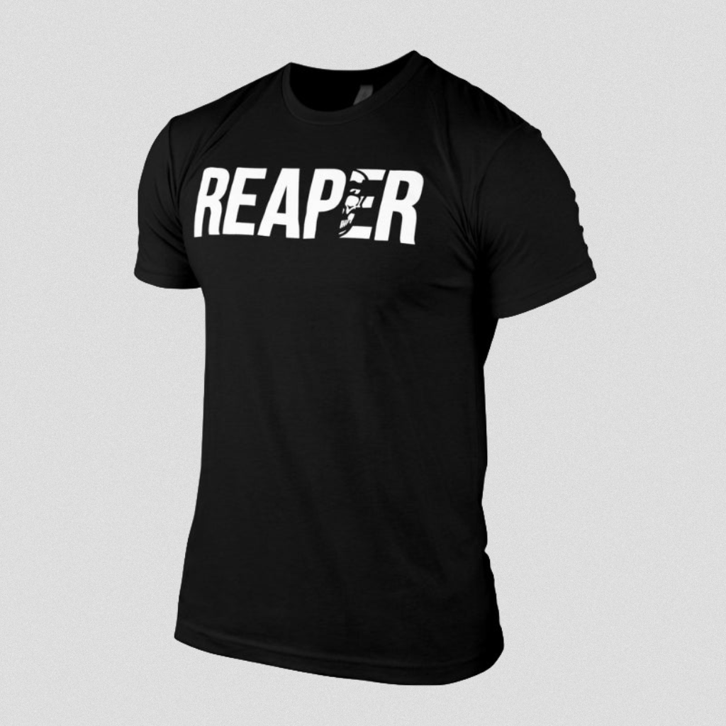 reaper tee black white main