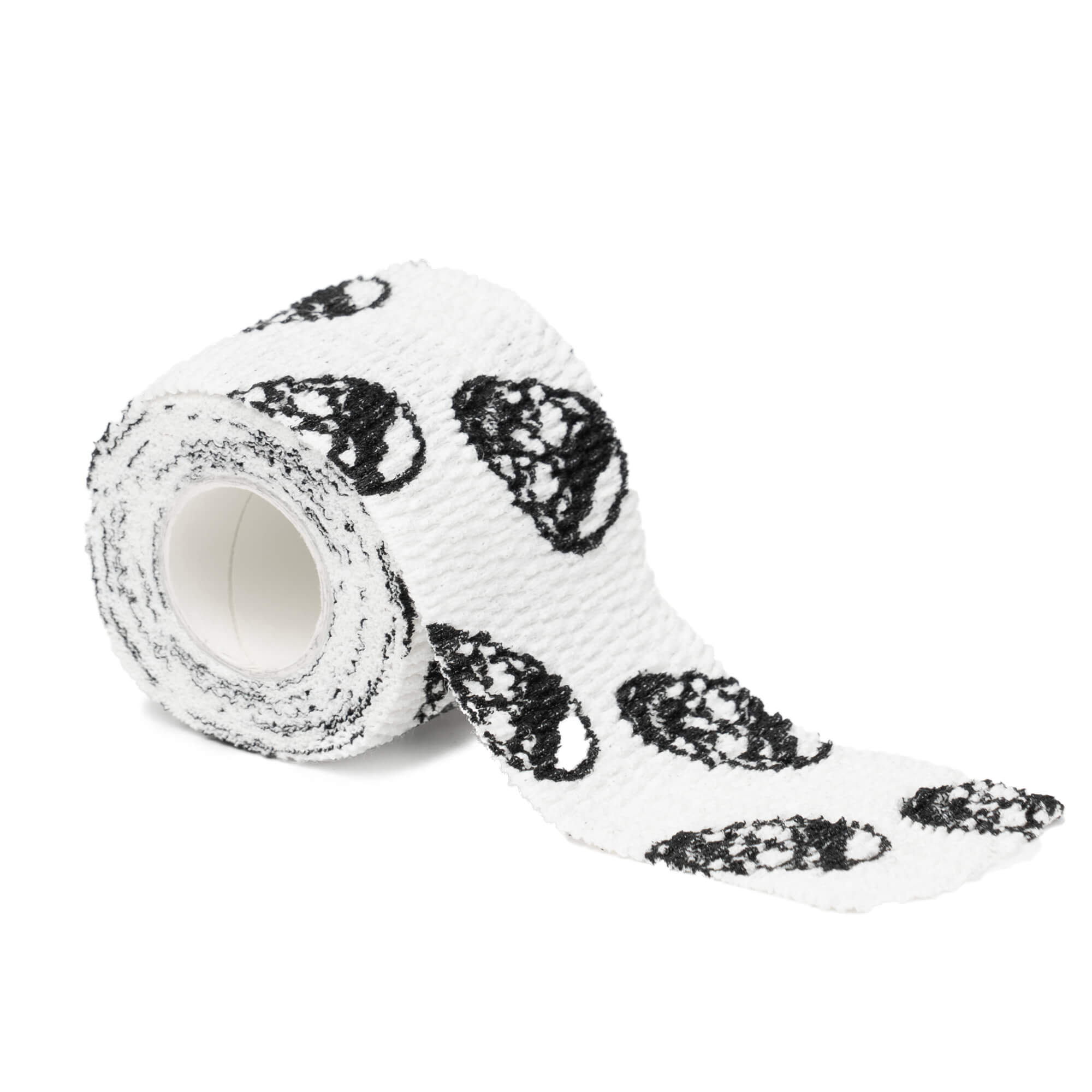 skull tape white solo side tape roll