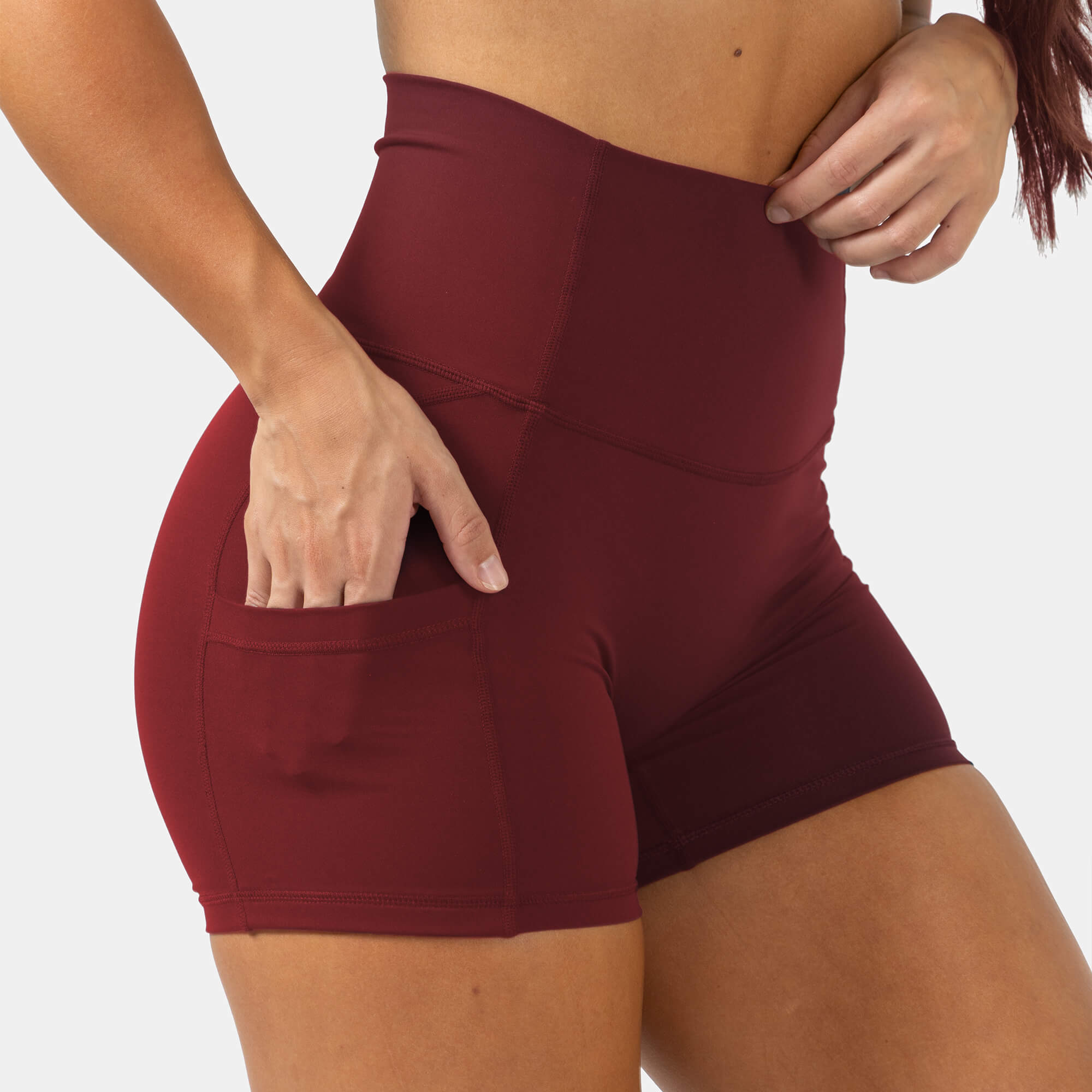 victory shorts ember red pocket
